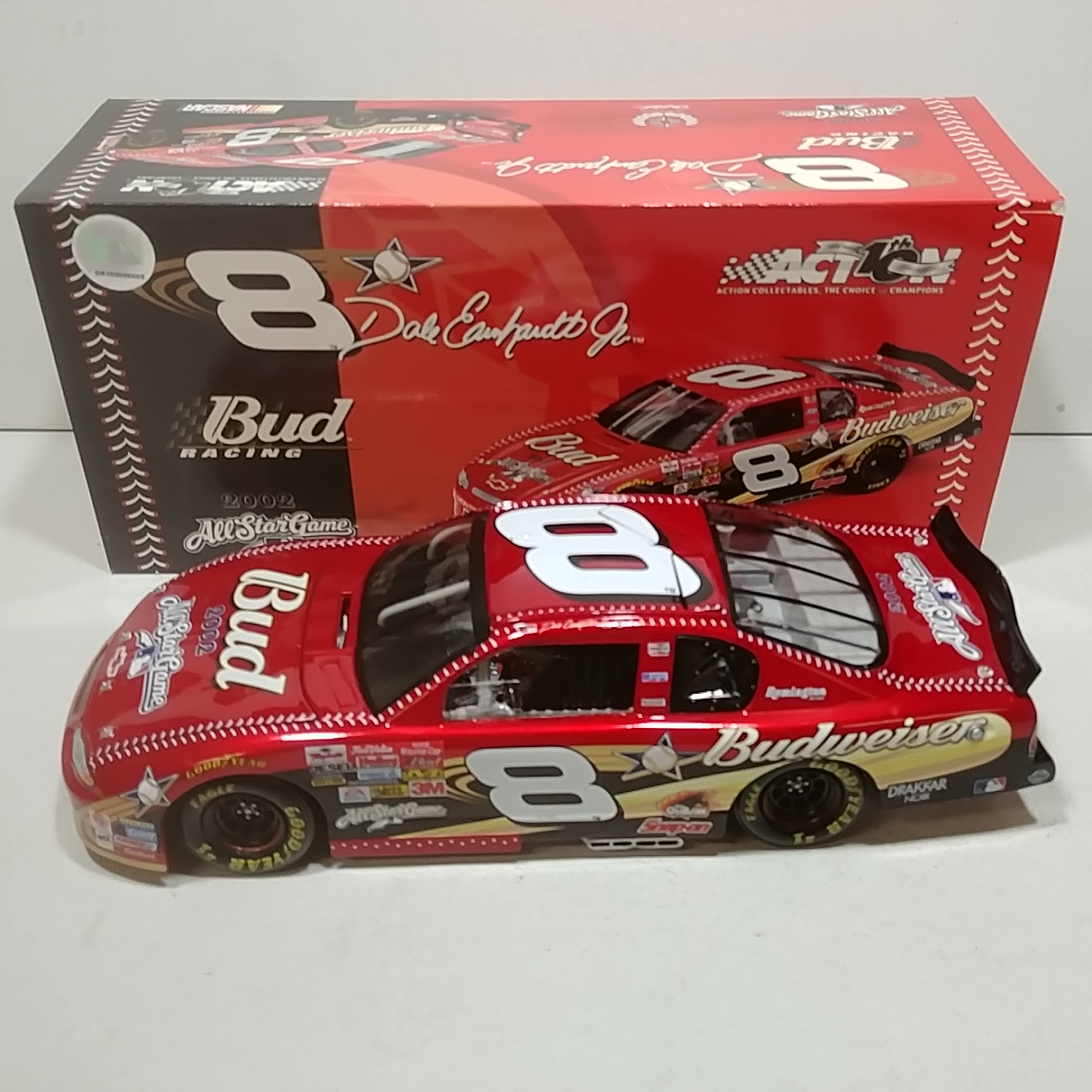 2002 Dale Earnhardt Jr 1/18th Budweiser "MLB All Star Game" ARC Monte Carlo