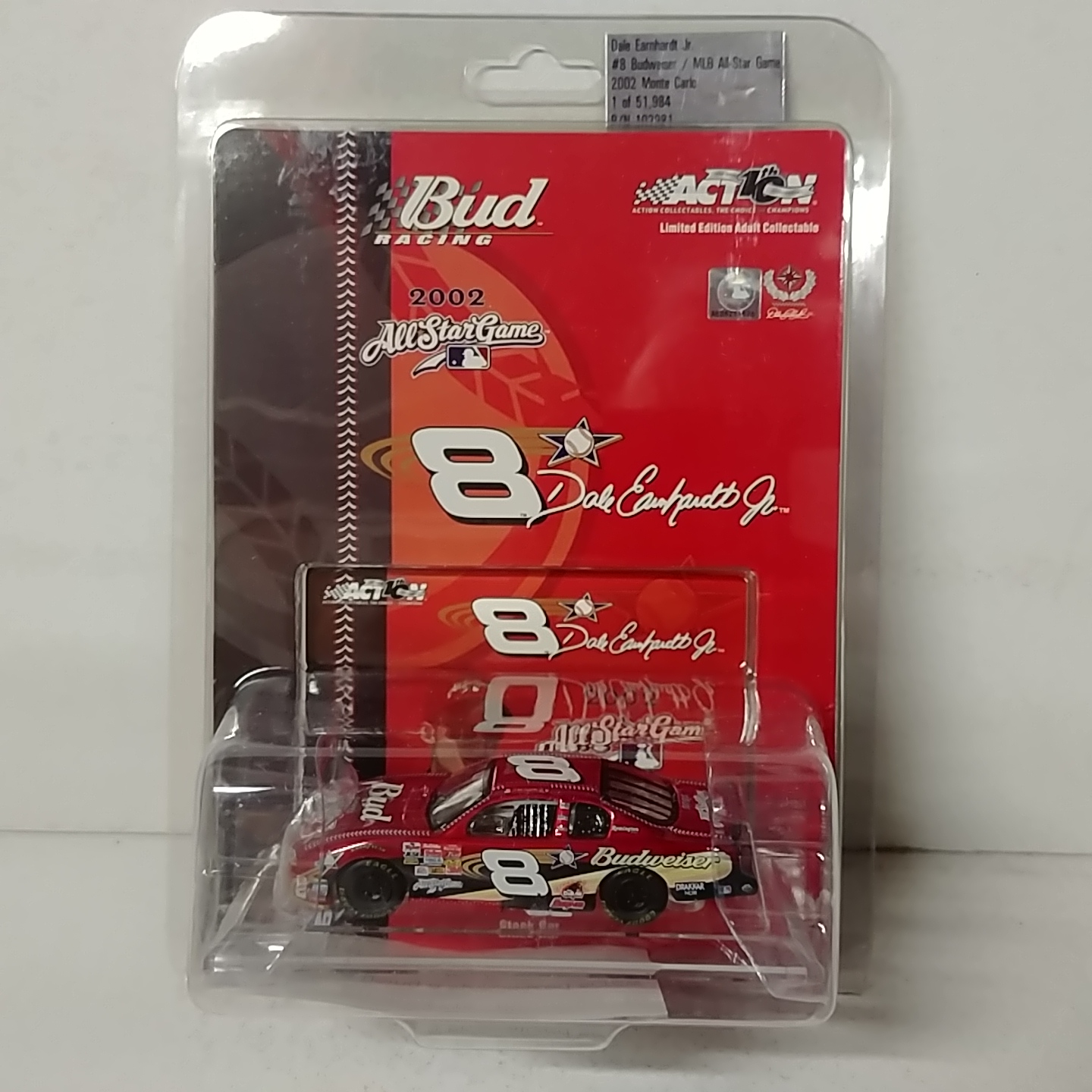 2002 Dale Earnhardt Jr 1/64th Budweiser "MLB All Star Game" ARC Monte Carlo