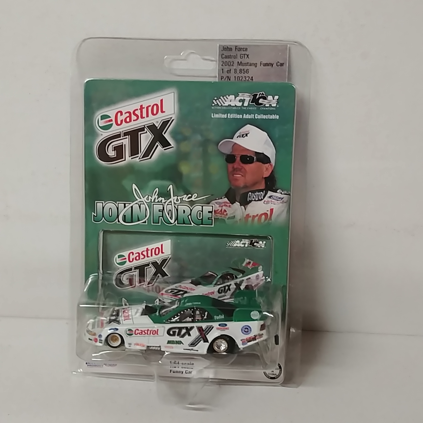 2002 John Force 1/64th Castrol Funny Car