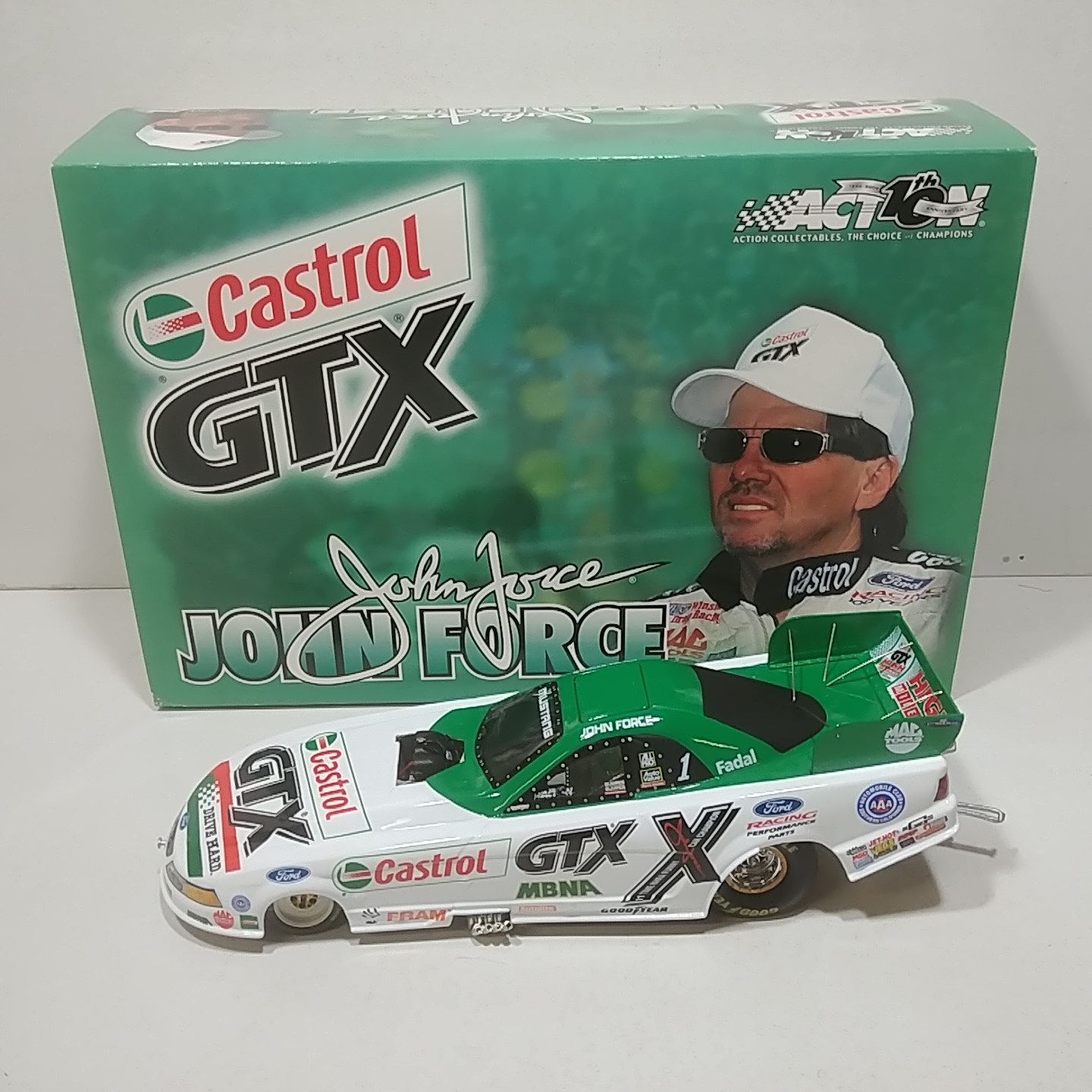 2002 John Force 1/24th Castrol GTX Mustang Funny Car