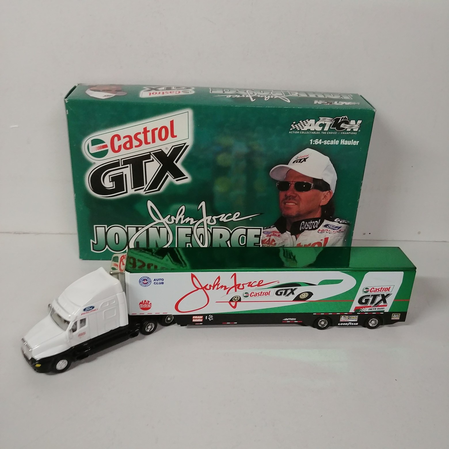 2002 John Force 1/64th Castrol GTX "Color Chrome" Hauler