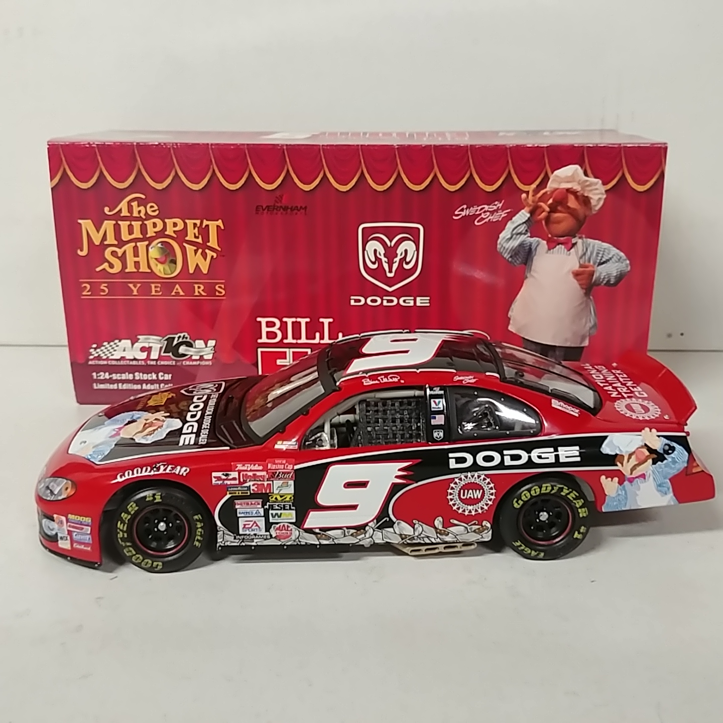 2002 Bill Elliott 1/24th Dodge Dealers "Muppets" c/w Intrepid R/T