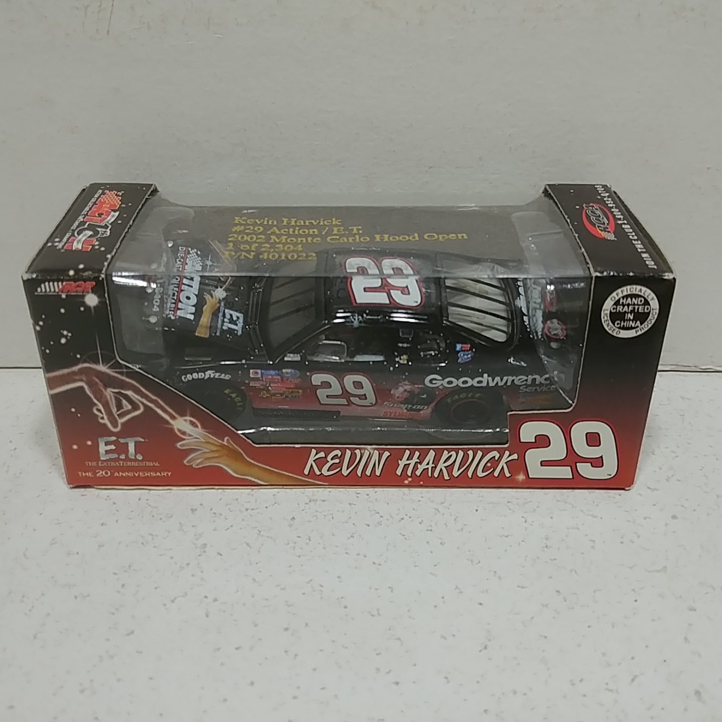 2002 Kevin Harvick 1/64th Goodwrench Action "ET""Busch Series" RCCA hood open Monte Carlo