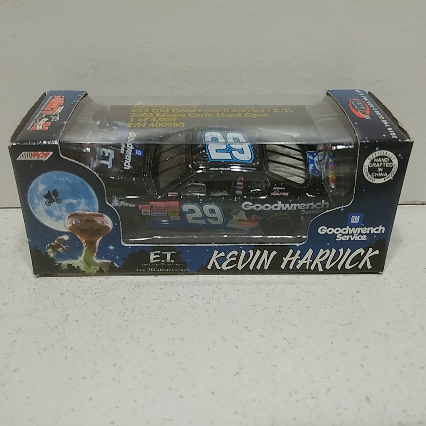 2002 Kevin Harvick 1/64th Goodwrench "E.T." RCCA hood open Monte Carlo