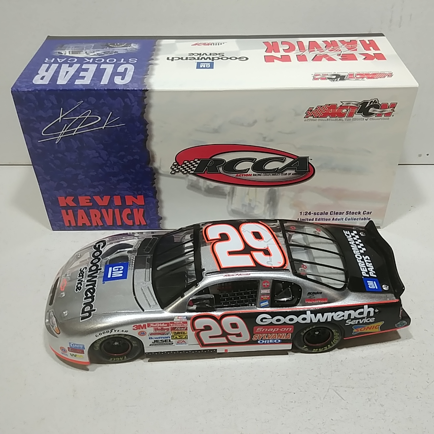 2002 Kevin Harvick 1/24th Goodwrench RCCA Half Clear Monte Carlo