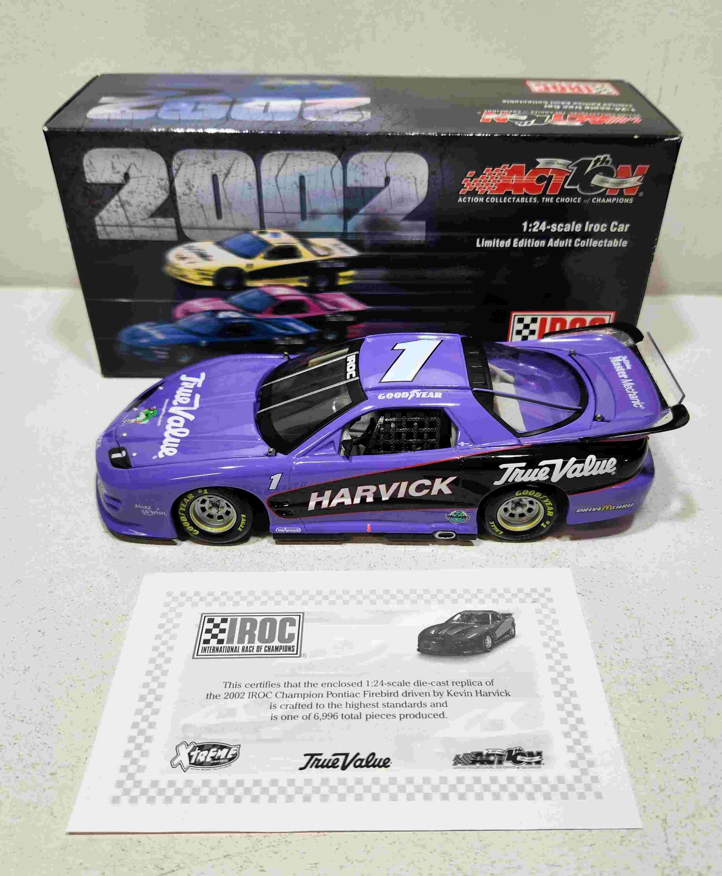 2002 Kevin Harvick 1/24th IROC Champion Pontiac Firebird