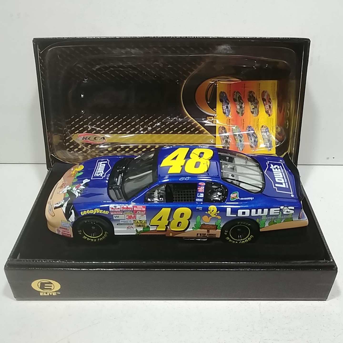 2002 Jimmie Johnson 1/24th Lowe's "Looney Tunes Sylvester & Tweety" Elite Monte Carlo