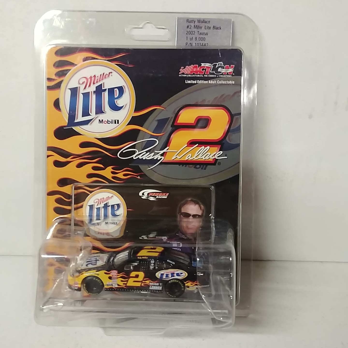 2002 Rusty Wallace 1/64th Miller Lite "Black" ARC Taurus