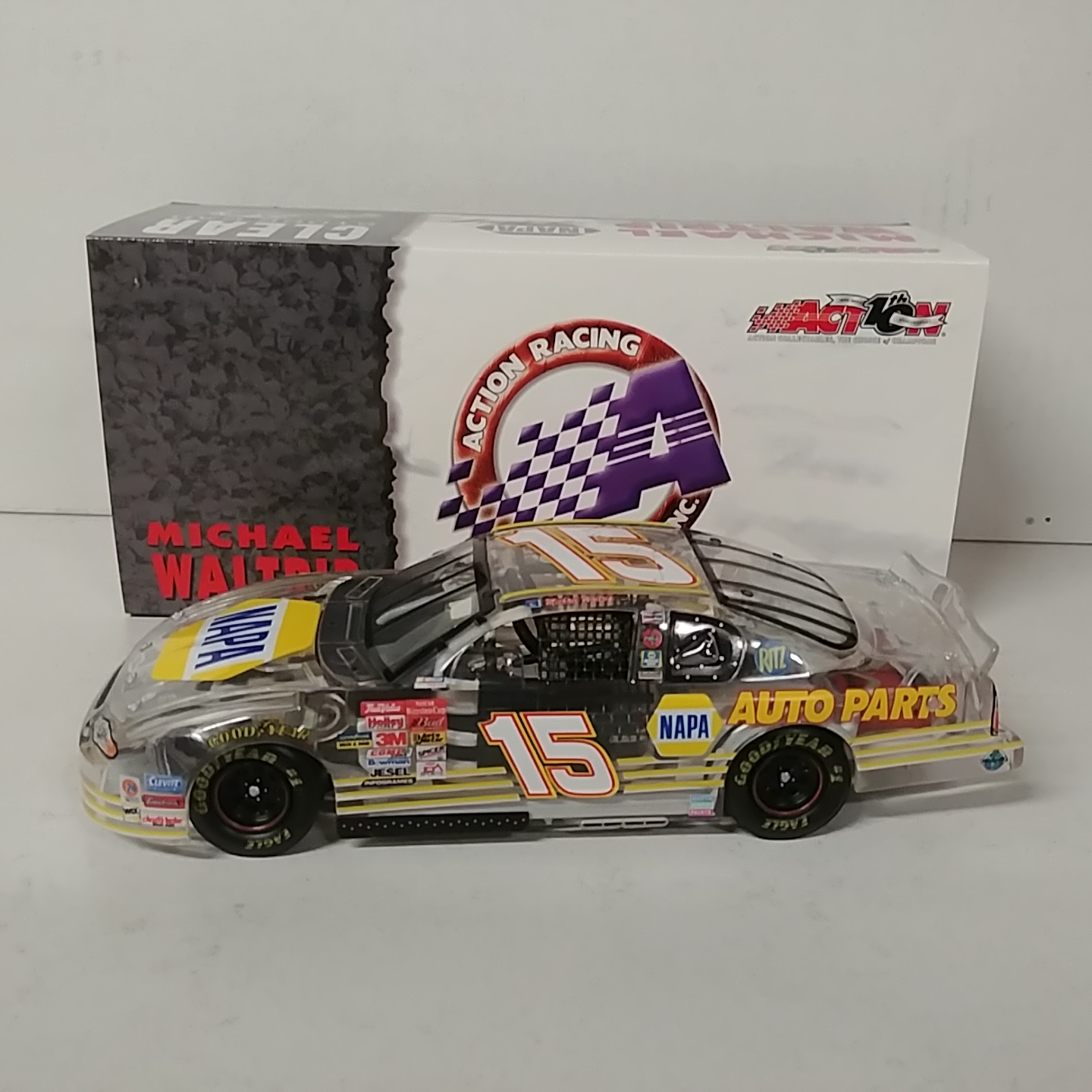 2002 Michael Waltrip 1/24th NAPA Clear car