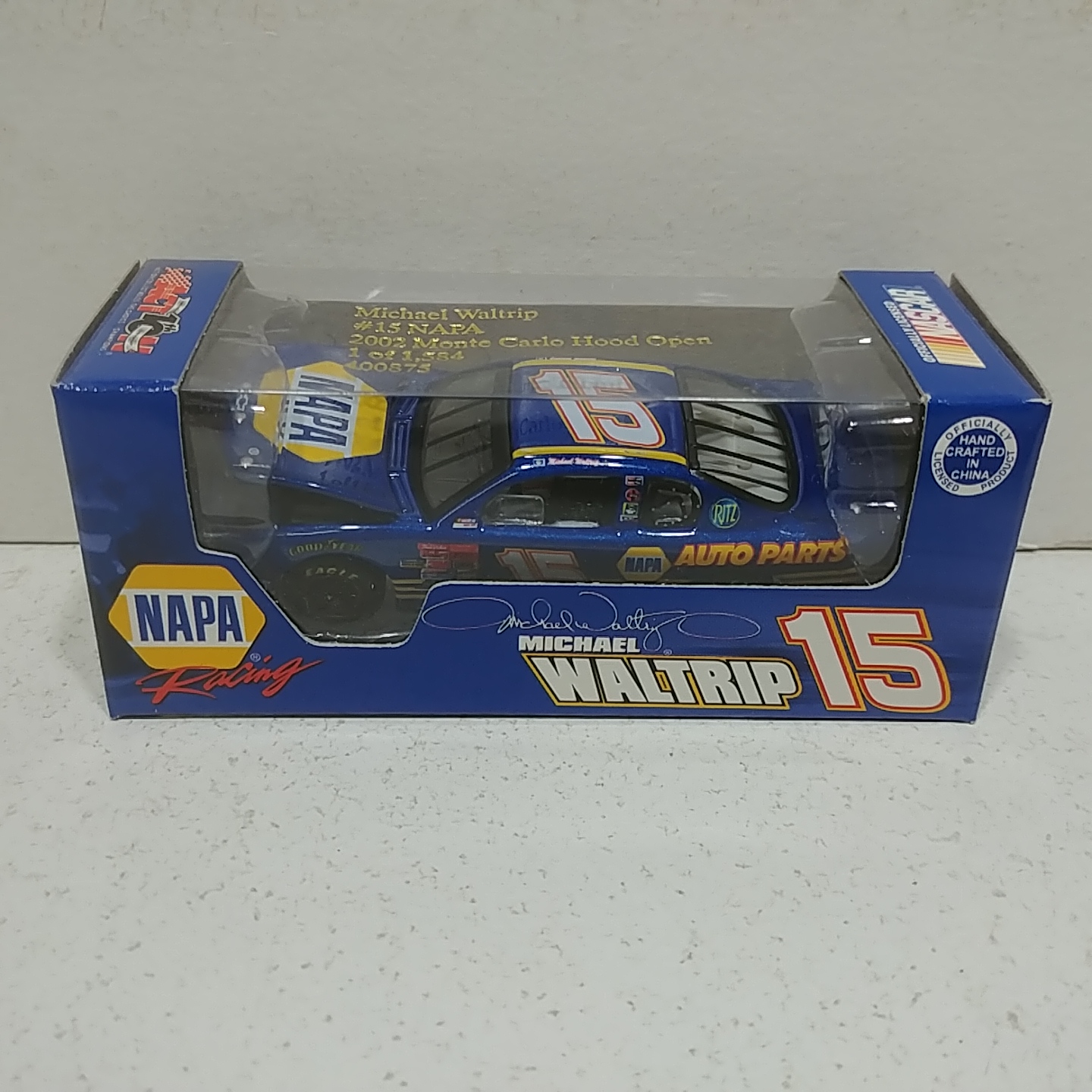 2002 Michael Waltrip 1/64th NAPA RCCA hood open Monte Carlo