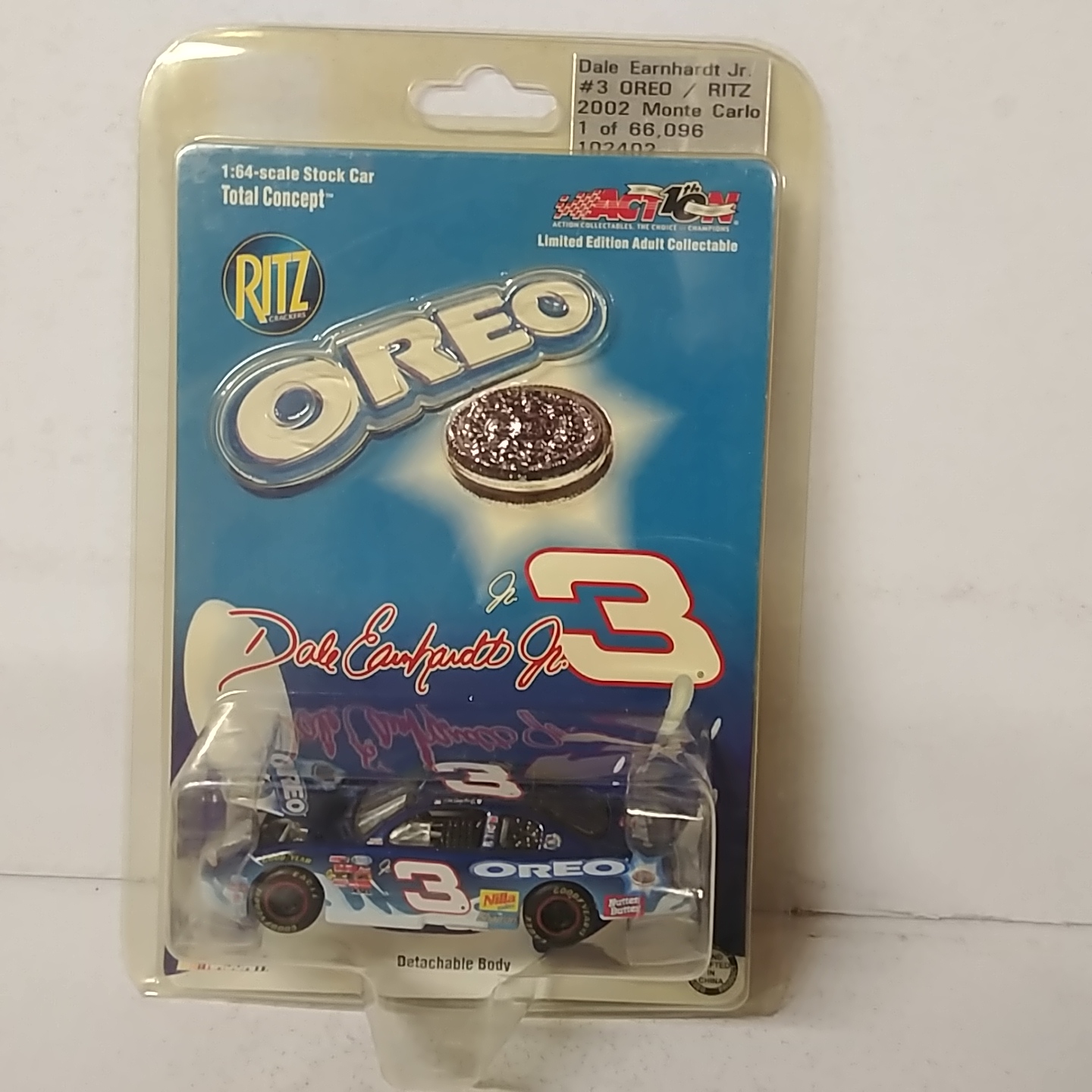 2002 Dale Earnhardt Jr 1/64th Oreo/Ritz "Busch Series" Total Concept hood open Monte Carlo