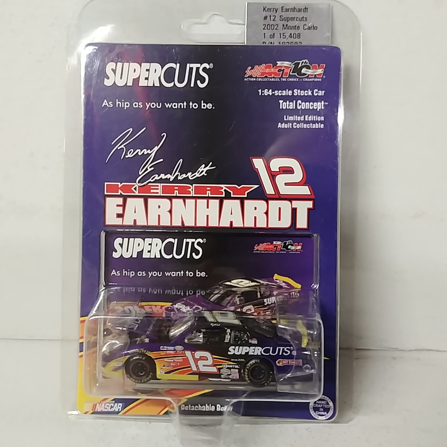 2002 Kerry Earnhardt 1/64th Supercuts Total Concepts ARC Monte Carlo
