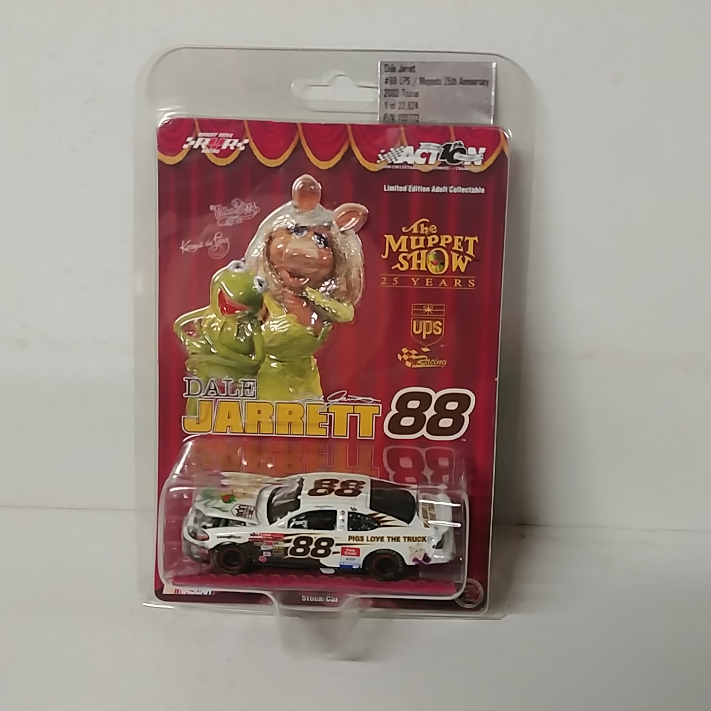 2002 Dale Jarrett 1/64th UPS  "Muppets Kermit Ms Piggy" car