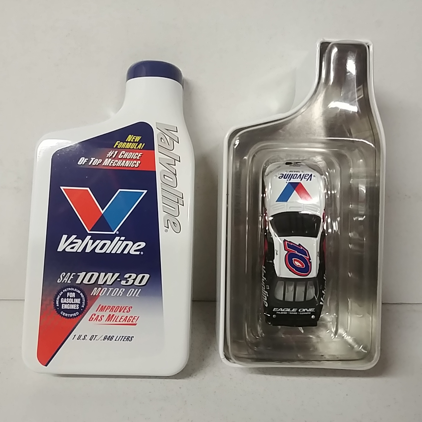 2002 Johnny Benson 1/64th Valvoline Grand Prix in oil bottle
