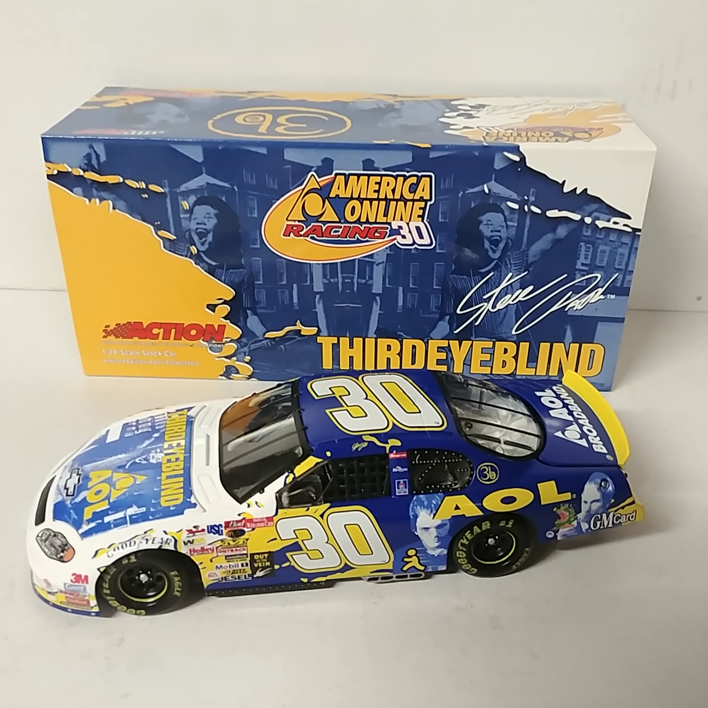 2003 Steve Park 1/24th AOL "Third Eye Blind" c/w car