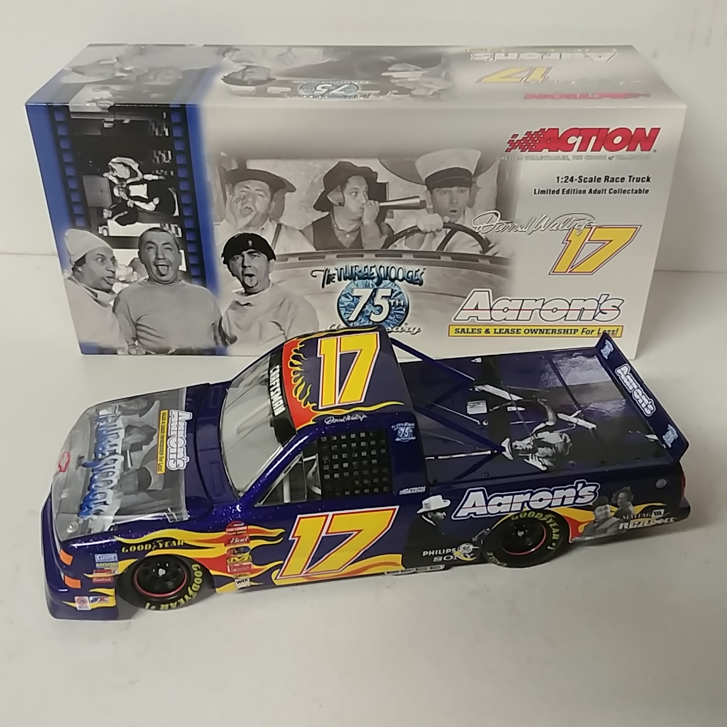 2003 Darrell Waltrip 1/24th Aaron's "The Three Stooges" Chevy Race Truck