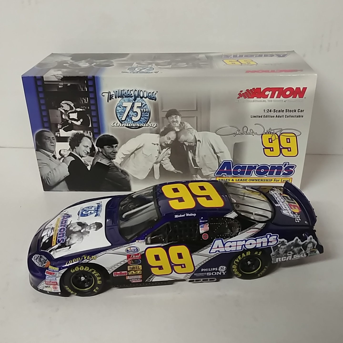 2003 Michael Waltrip 1/24th Aarons "The Three Stooges""Busch Series"  Monte Carlo