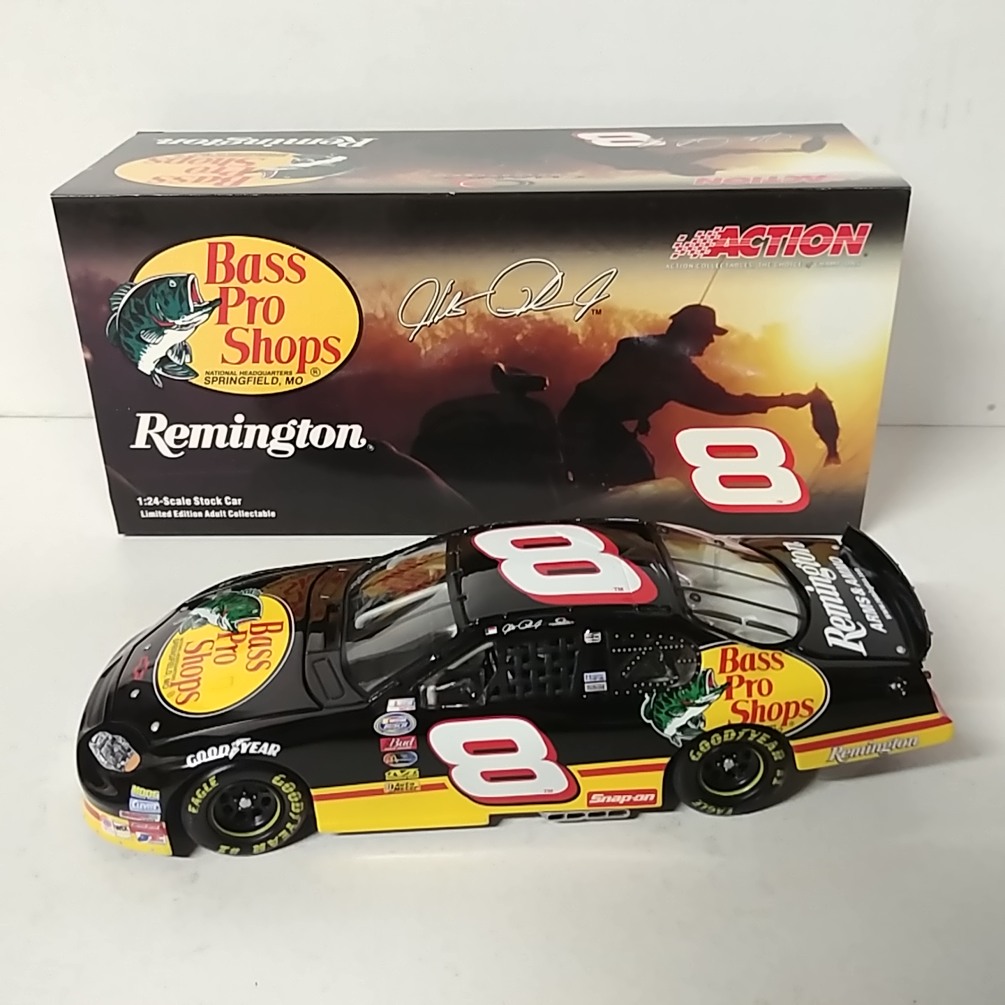 2003 Hank Parker Jr 1/24th Bass Pro Shops "Remington" "Busch Series" c/w car