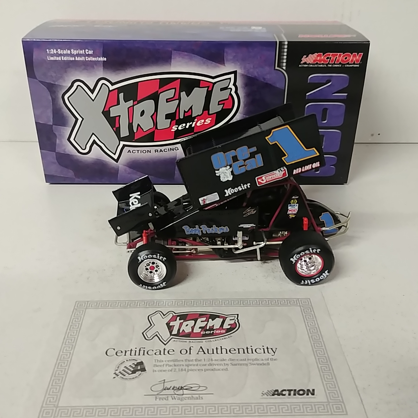 2003 Sammy Swindel 1/24th Beef Packers sprint car