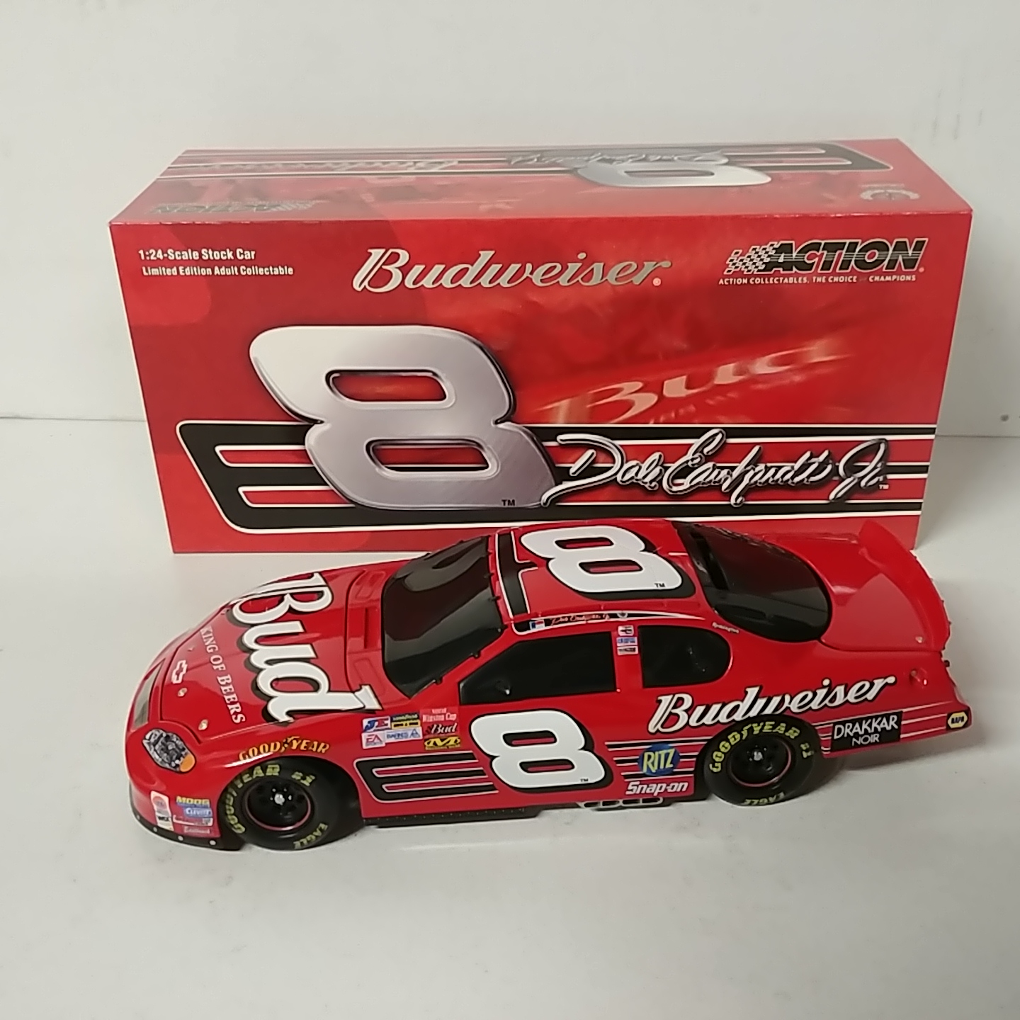 2003 Dale Earnhardt Jr 1/24th Budweiser black window bank