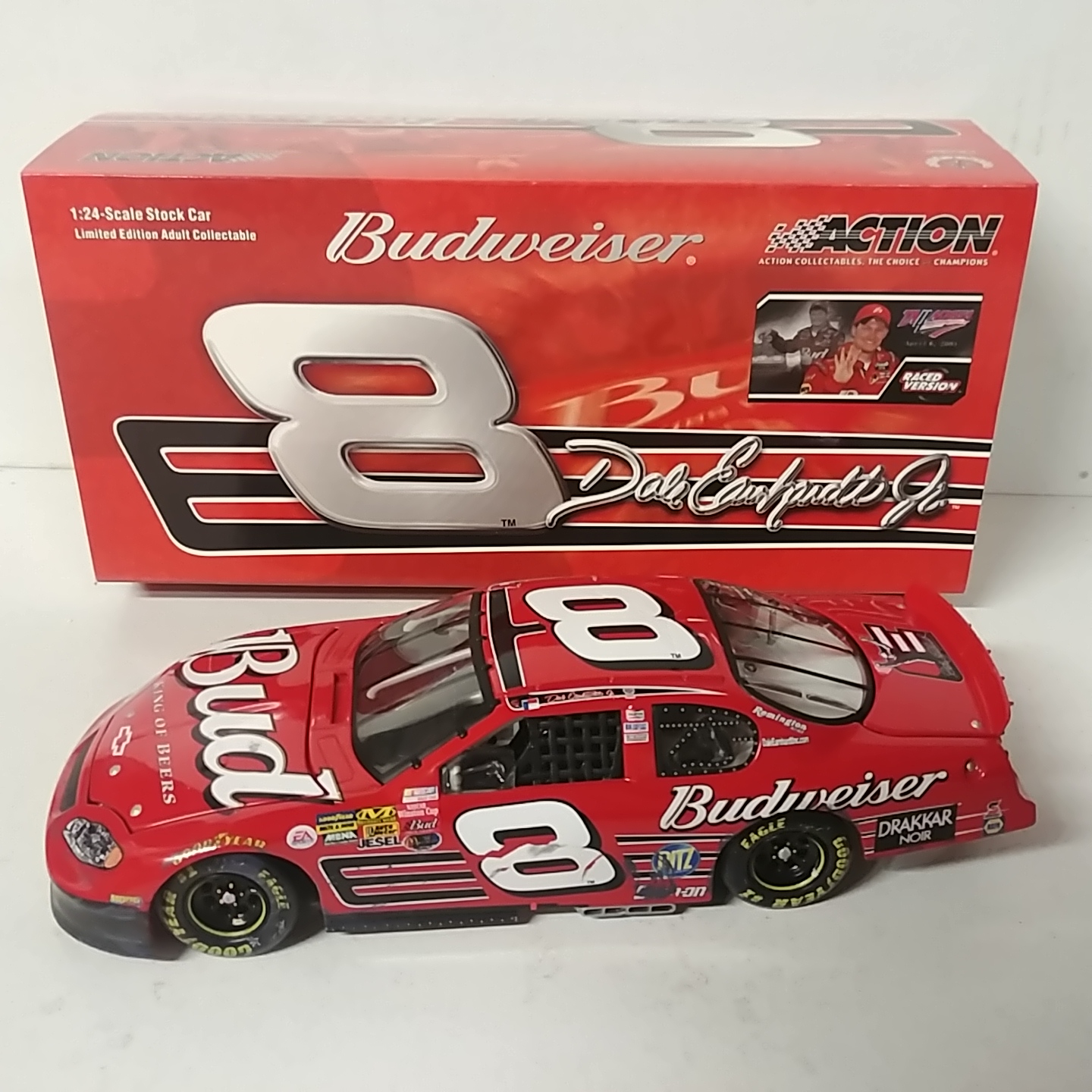 2003 Dale Earnhardt Jr 1/24 Budweiser "Talladega Win #4" c/w car