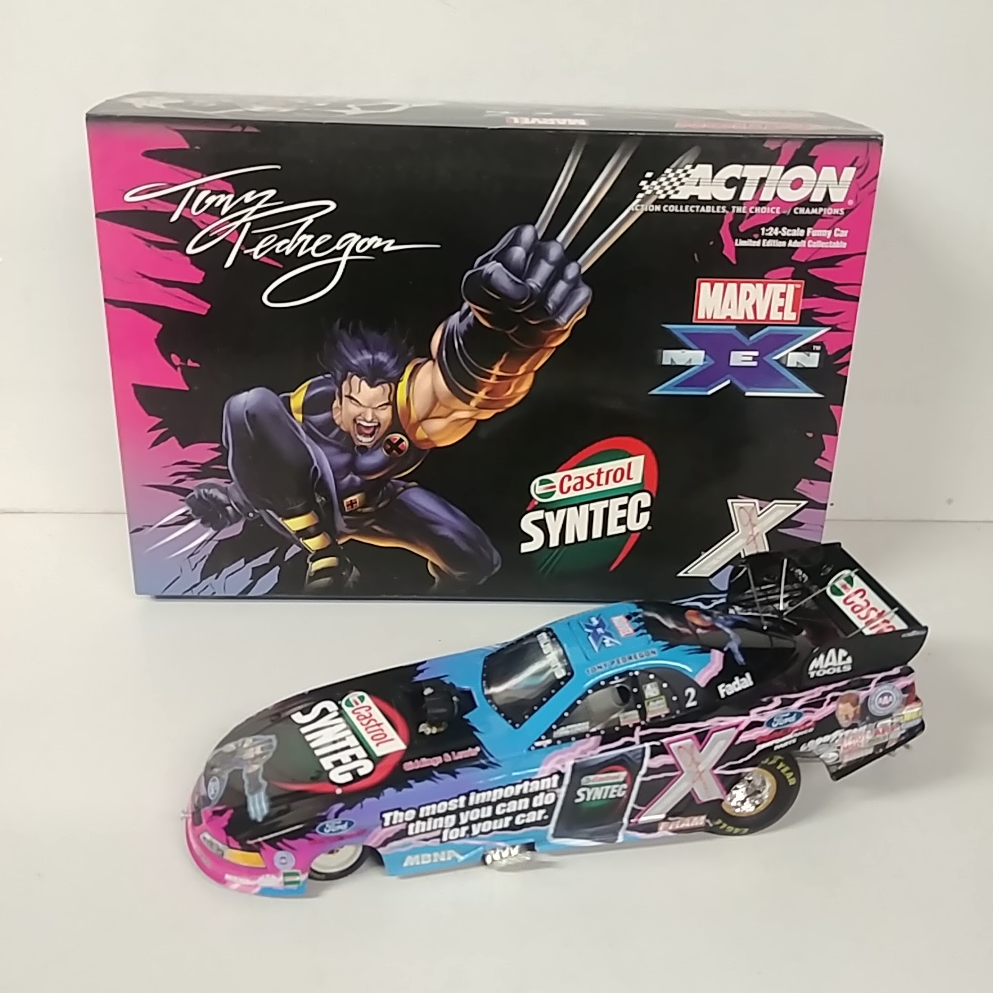 2003 Tony Pedregon 1/24th Castrol Syntec "X-Men" funny car