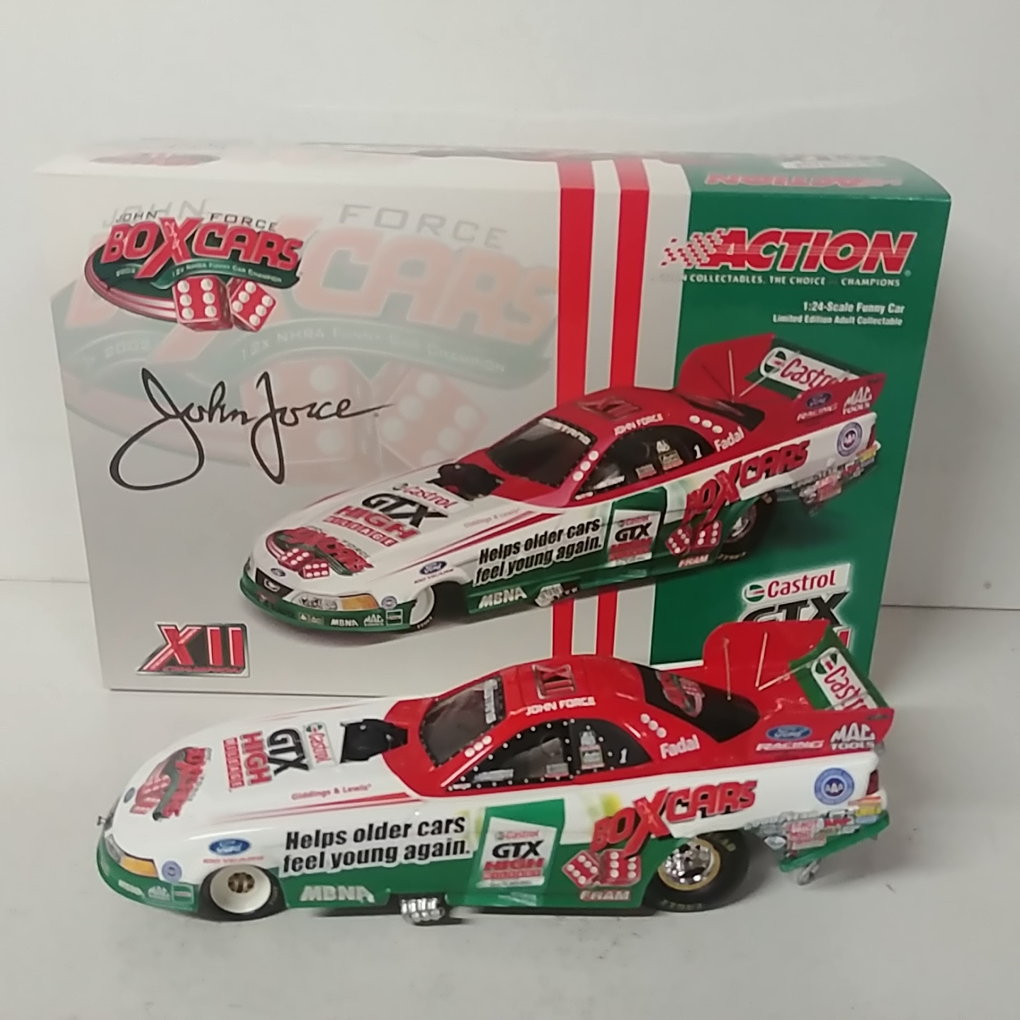 2003 John Force 1/24th Castrol GTX "12 Time Champion" F/C