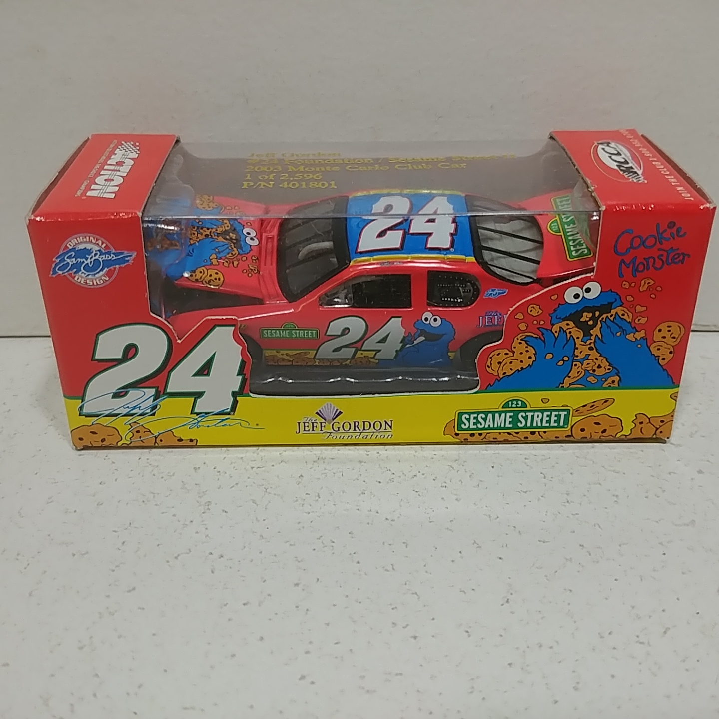 2003 Jeff Gordon 1/64th Foundation "Sesame Street II" RCCA hood open Monte Carlo