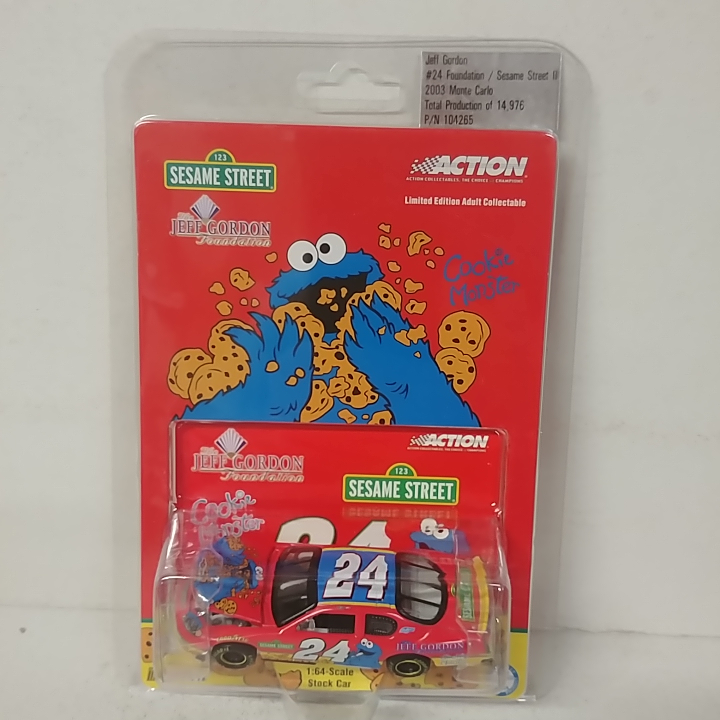 2003 Jeff Gordon 1/64th Foundation "Sesame Street""Cookie Monster" ARC Monte Carlo