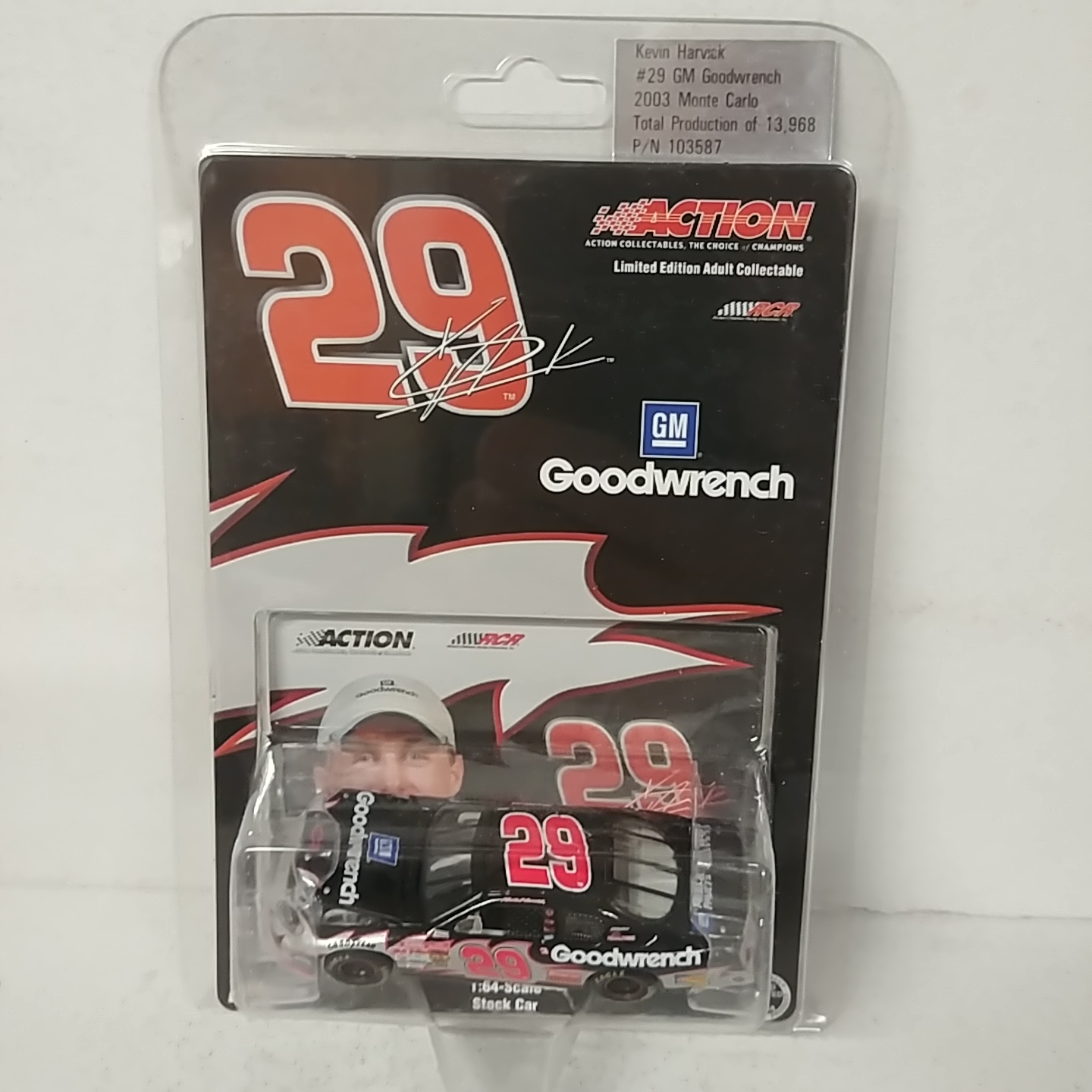 2003 Kevin Harvick 1/64th Goodwrench ARC hood open Monte Carlo