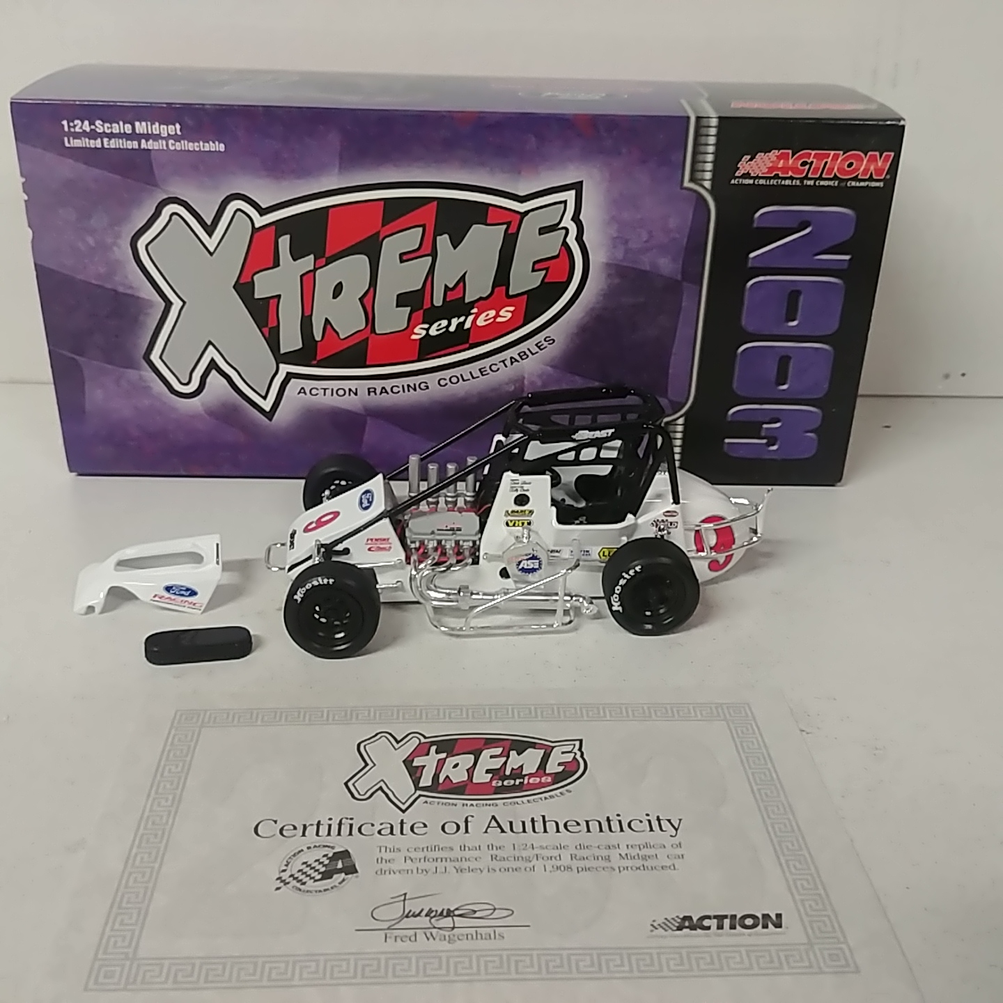 2003 JJ Yeley 1/24th Lewis Racing "Beast" midget