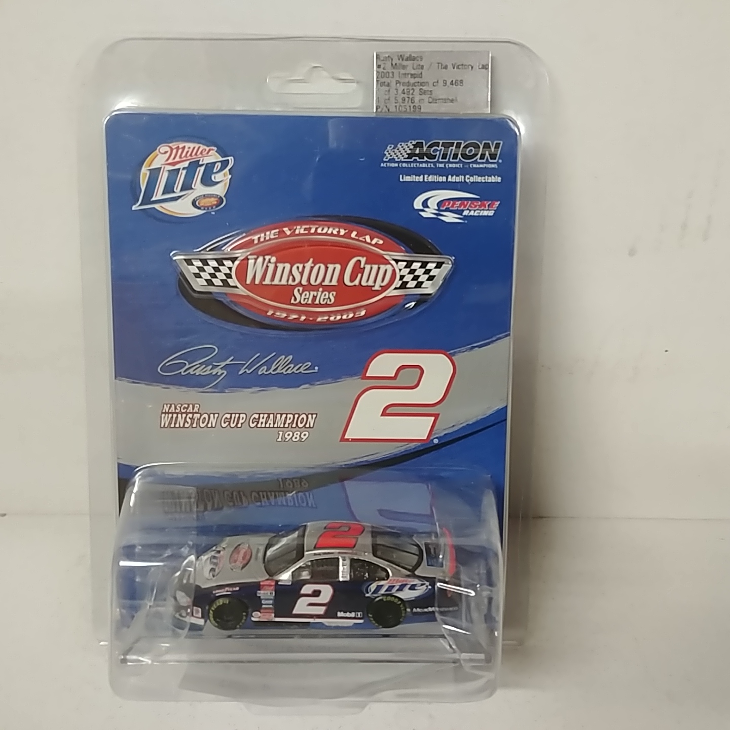 2003 Rusty Wallace 1/64th Miller Lite "Victory Lap" ARC Intrepid