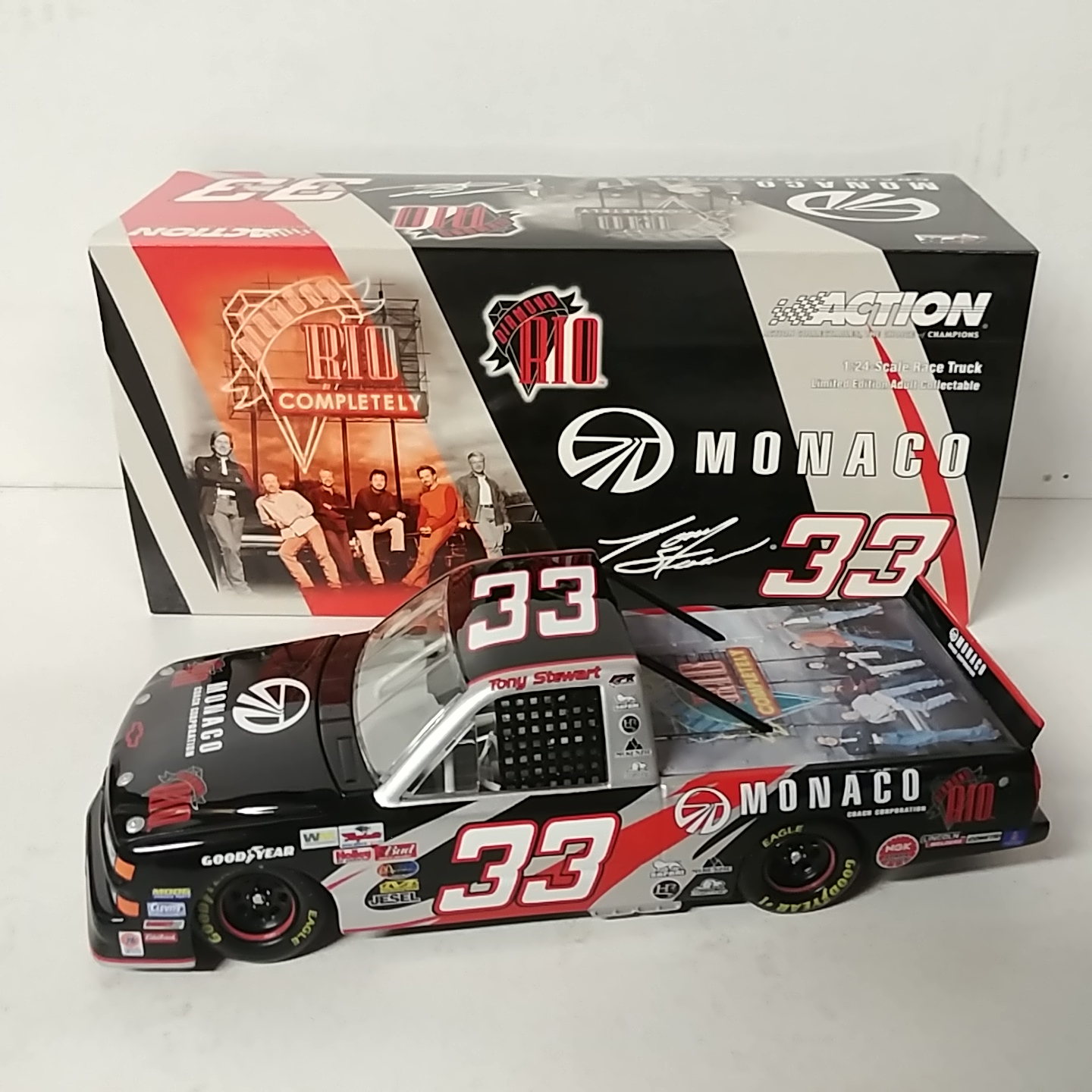 2003 Tony Stewart 1/24th Monaco "Diamond Rio" c/w truck