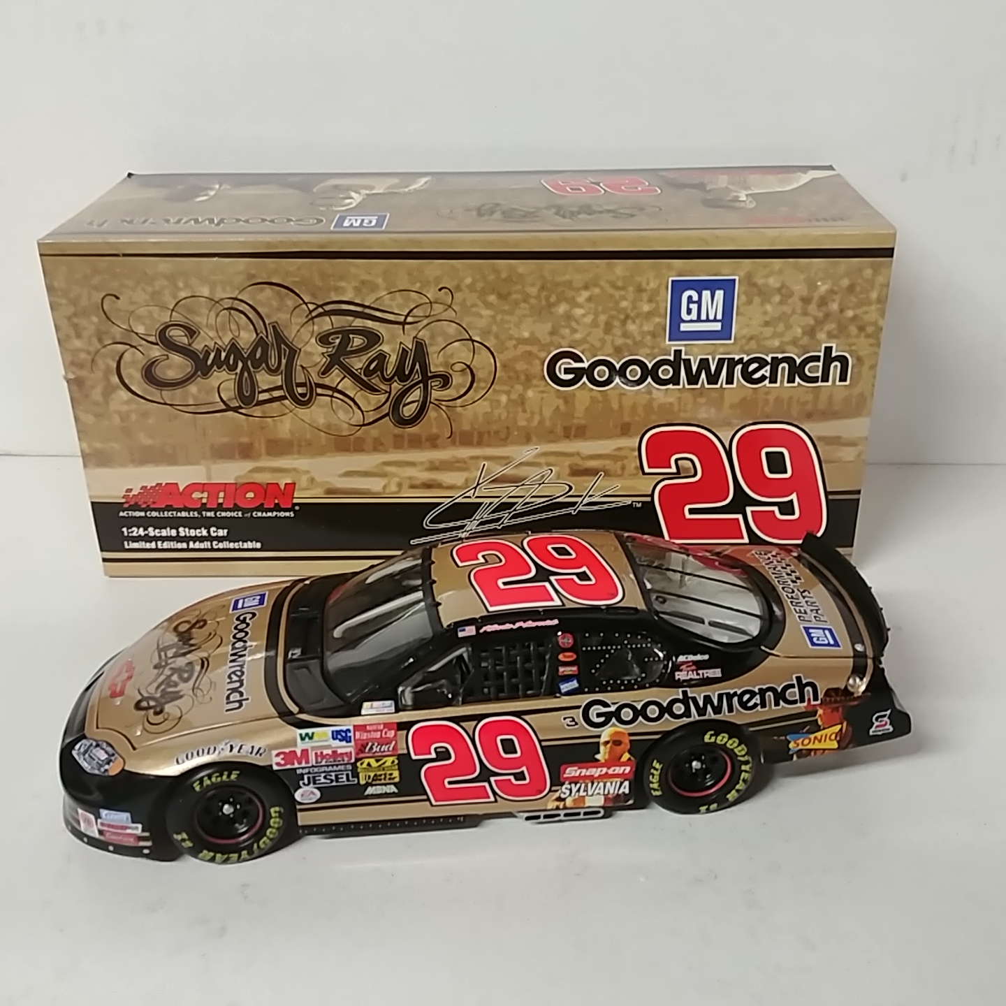 2003 Kevin Harvick 1/24th GM Goodwrench "Sugar Ray" c/w car