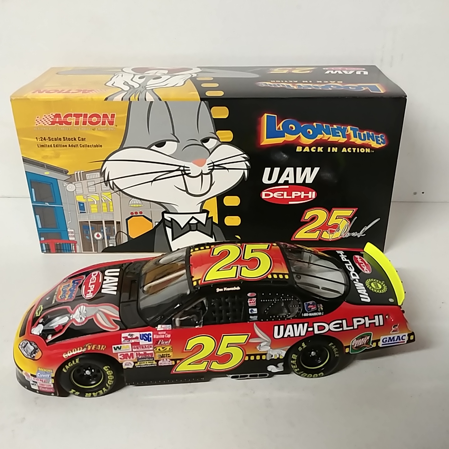 2003 Joe Nemechek 1/24th UAW-Delphi "Looney Tunes" c/w car