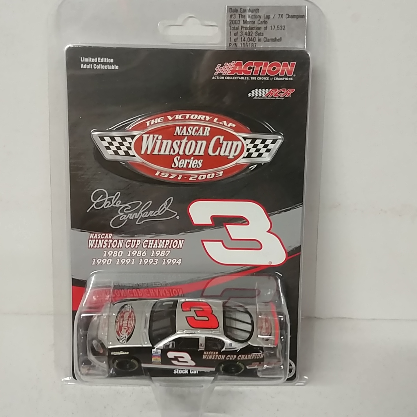 2003 Dale Earnhardt 1/64th Victory Lap ARC Monte Carlo