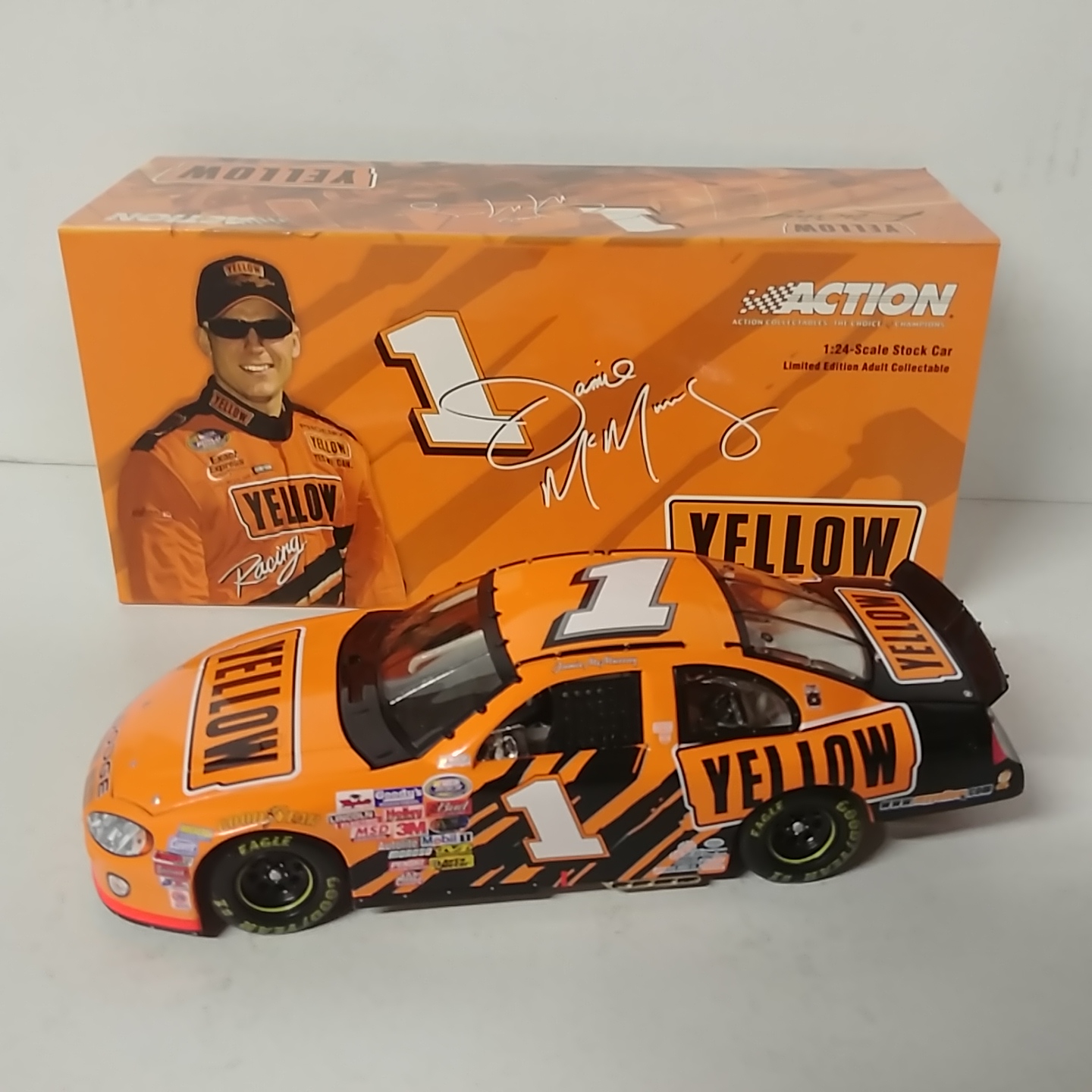 2003 Jamie McMurray 1/24th Yellow Trasnsportation "Busch Series" c/w car