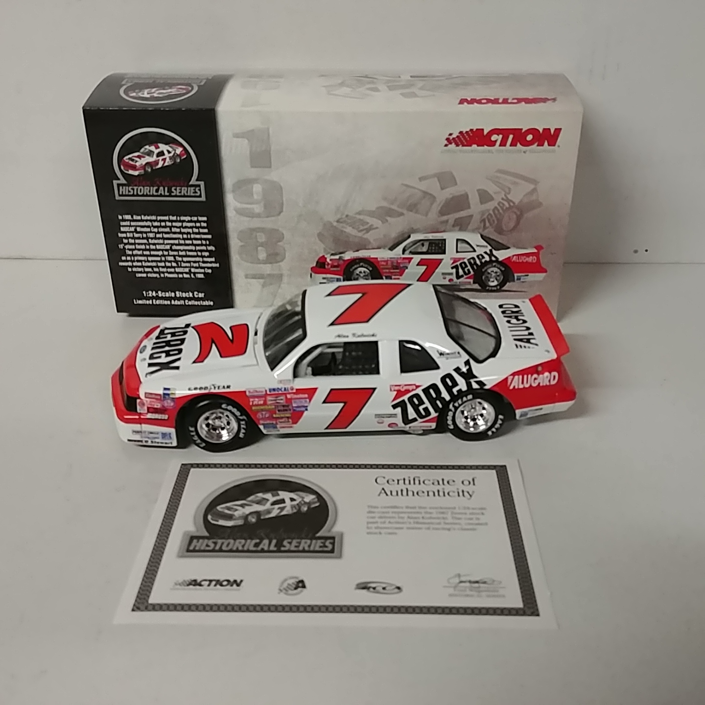 1987 Alan Kulwicki 1/24th Zerex c/w car