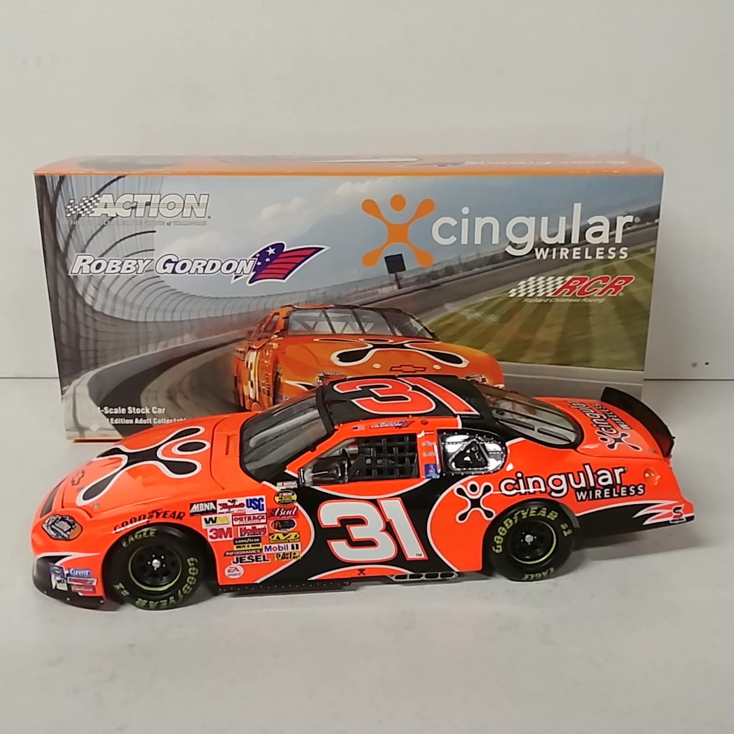 2004 Robby Gordon 1/24th Cingular Wireless c/w car