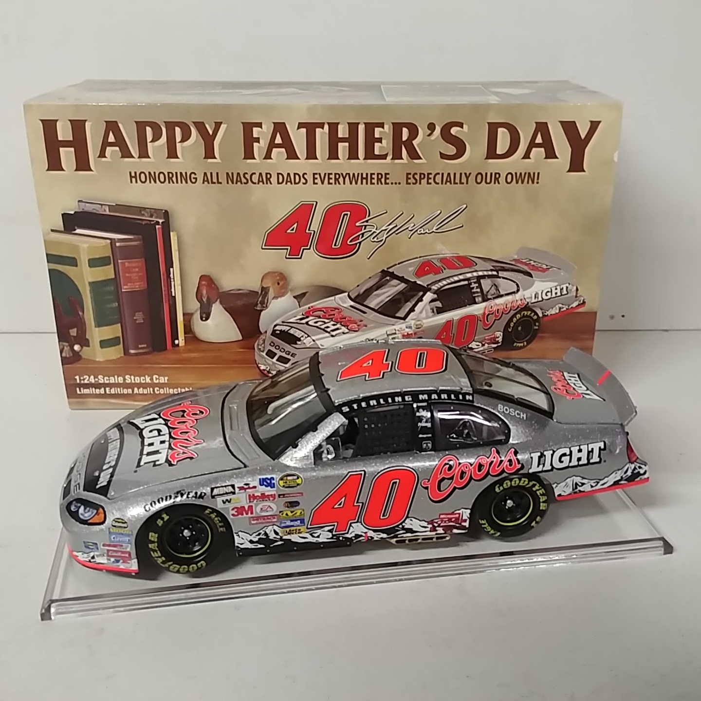 2004 Sterling Marlin 1\24th Coors Light "Father's Day" c/w car