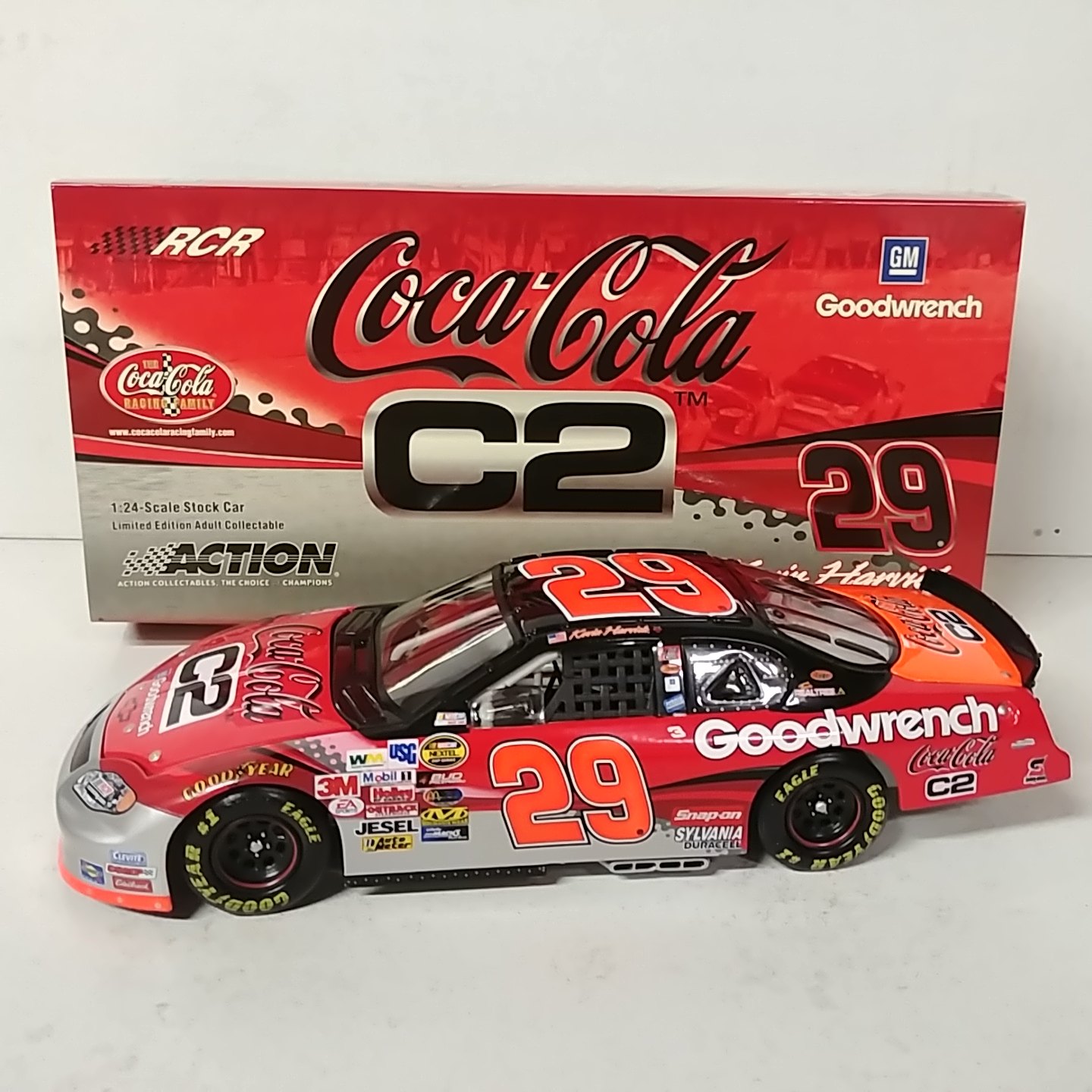 2004 Kevin Harvick 1/24th GM Goodwrench "Coke-Cola C2" c/w car