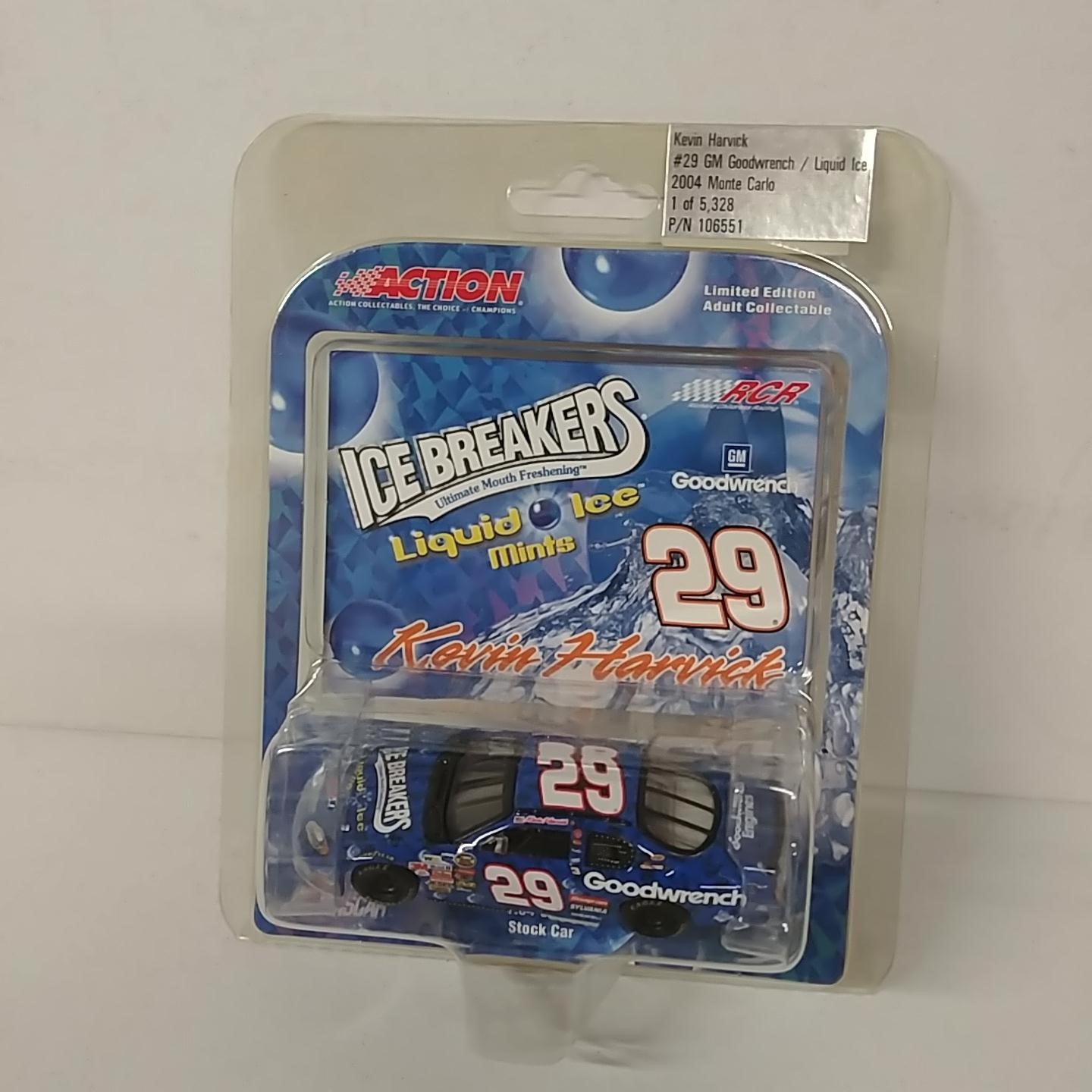 2004 Kevin Harvick 1/64th Goodwrench "Ice Breakers Liquid Ice" car