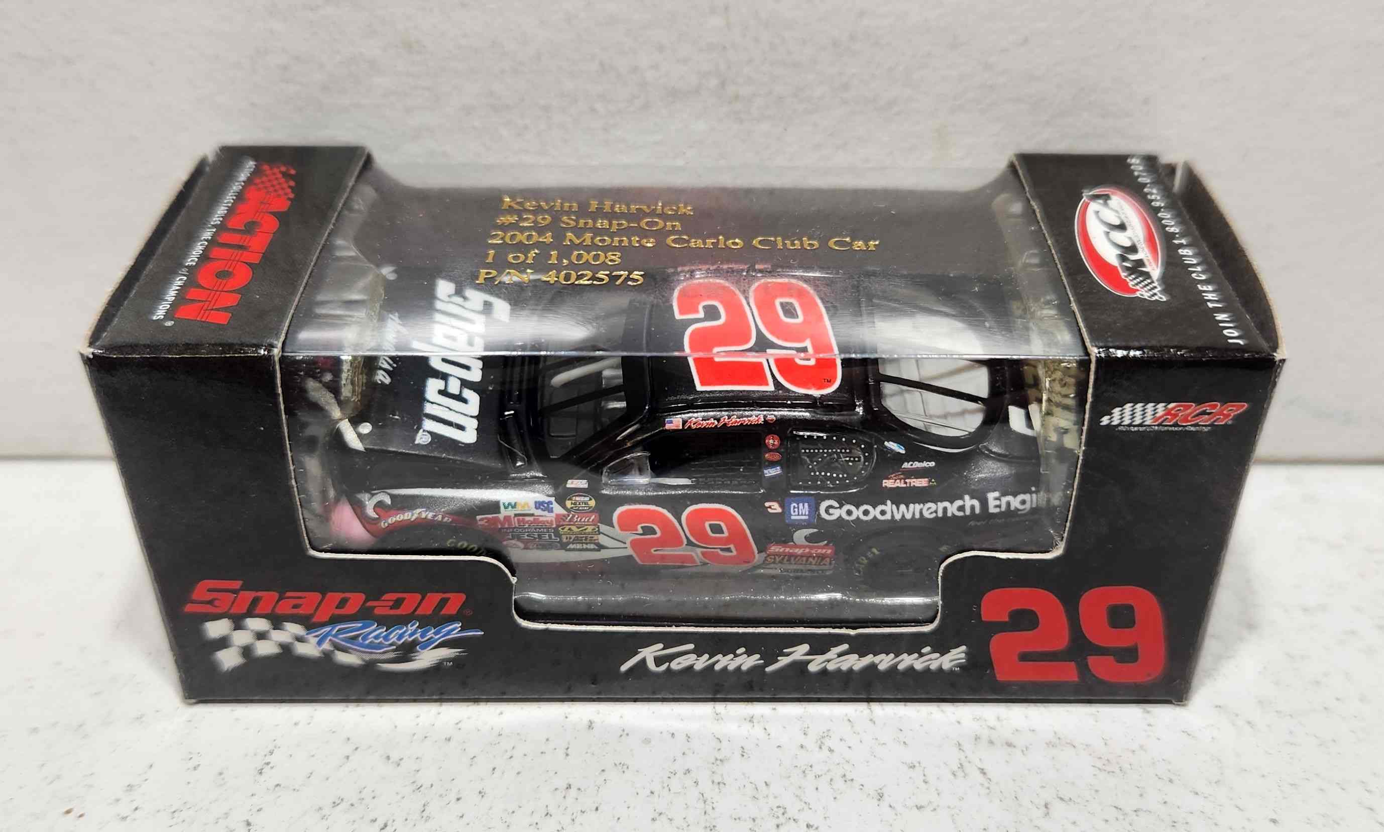 2004 Kevin Harvick 1/64th Goodwrench "Snap-On" RCCA hood open Monte Carlo
