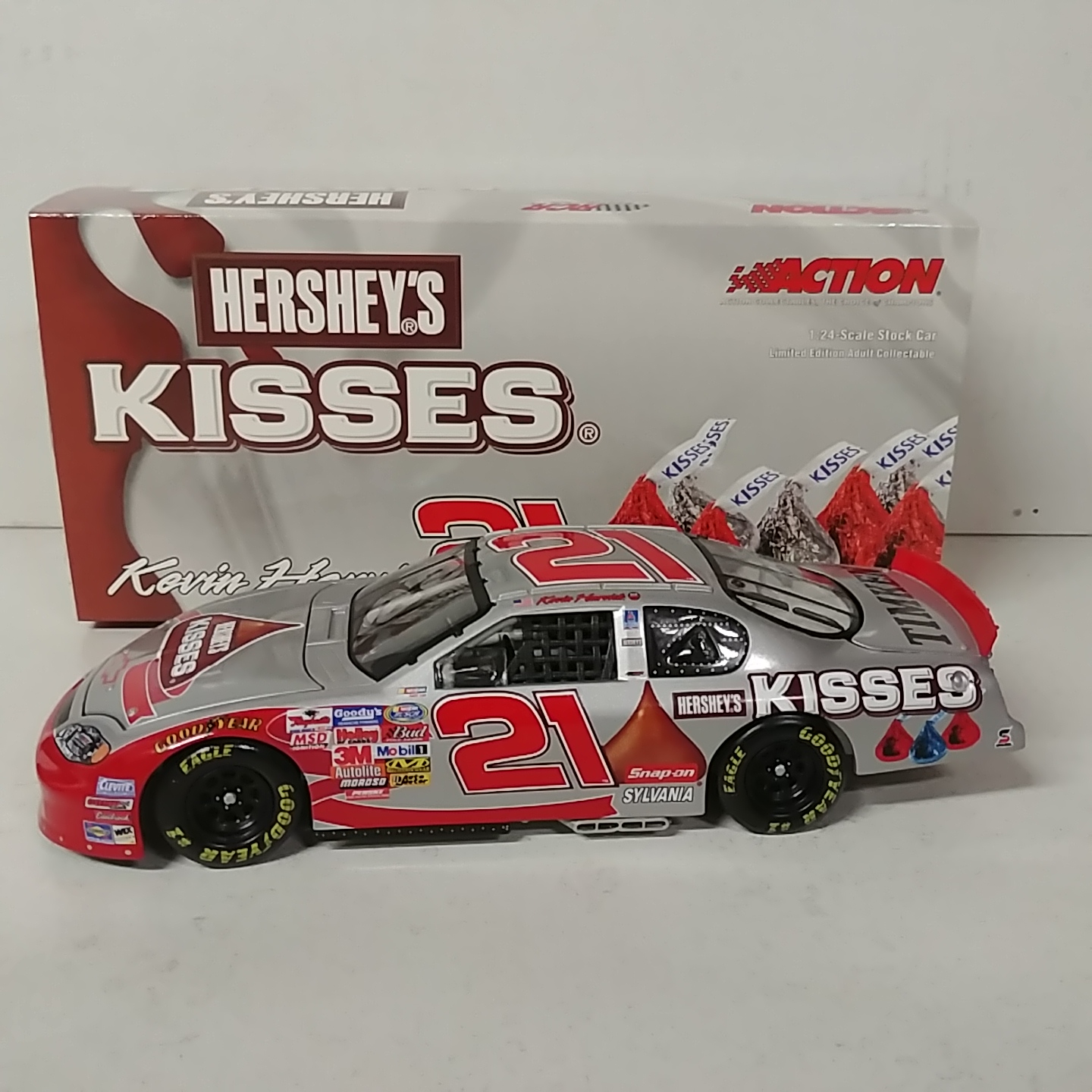 2004 Kevin Harvick 1/24th Hershey's Kisses "Busch Series" c/w car