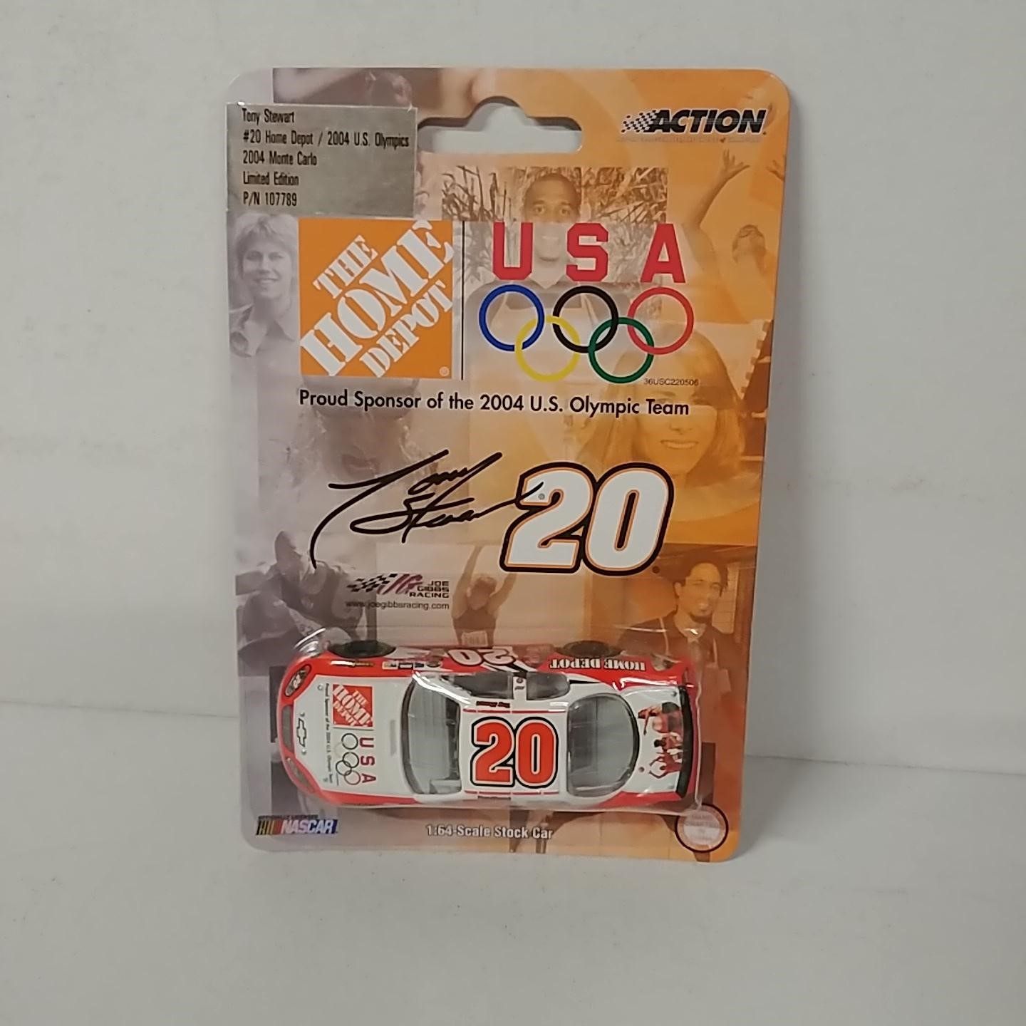 2004 Tony Stewart 1/64th Home Depot "US Olympics" AP car