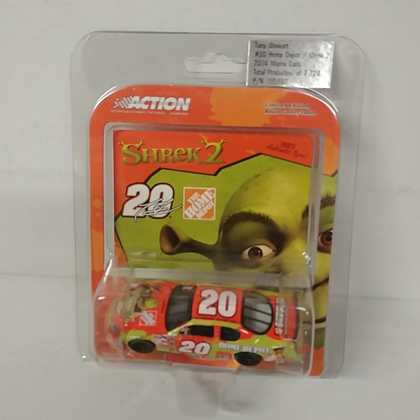 2004 Tony Stewart 1/64th Home Depot "Shrek 2" car