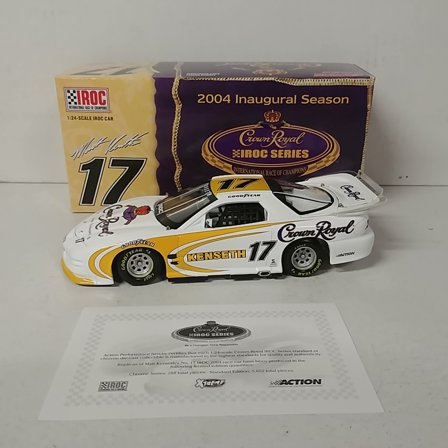 2004 Matt Kenseth 1/24th IROC "Crown Royal" car