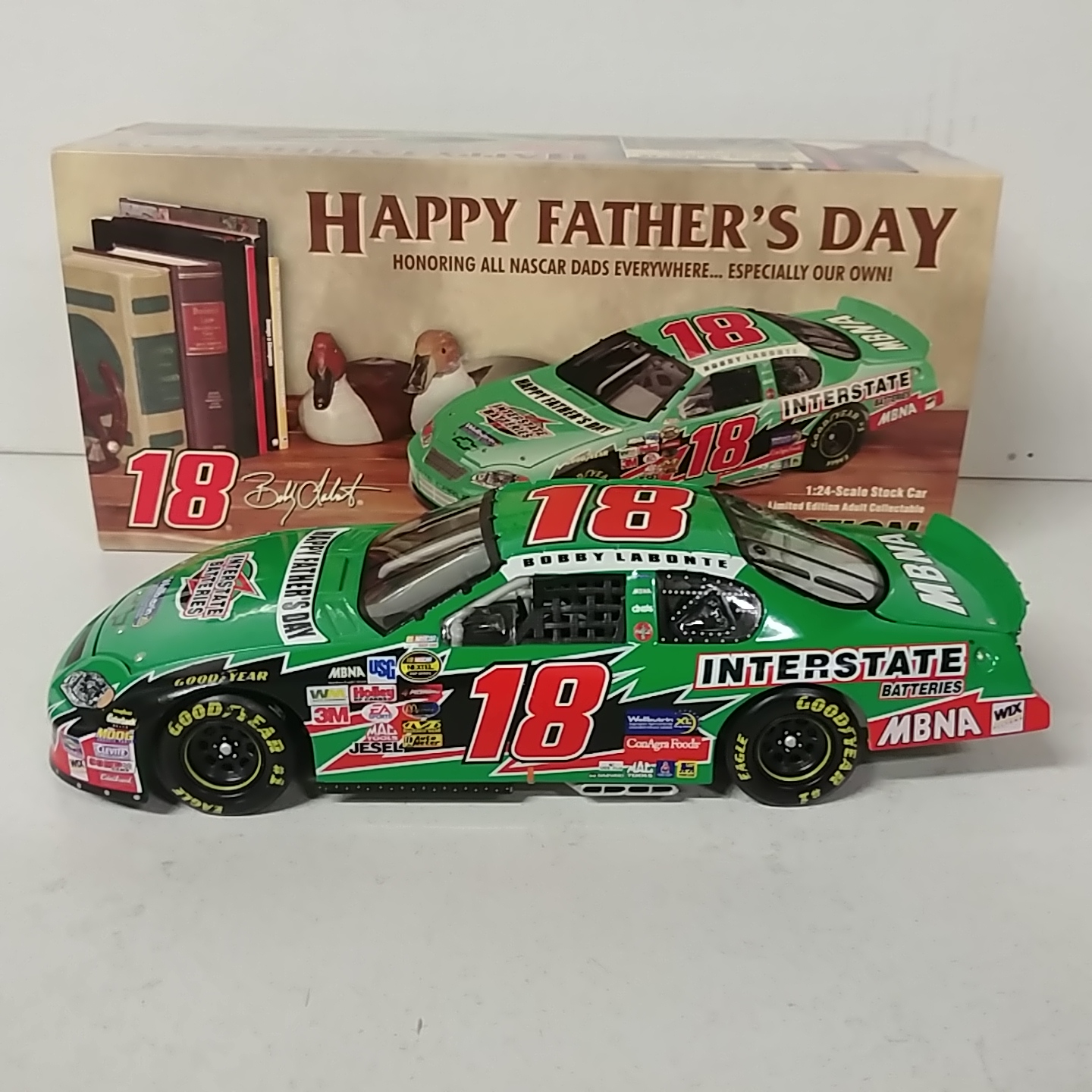 2004 Bobby Labonte 1/24th Interstate Batteries "Fathers Day" c/w car