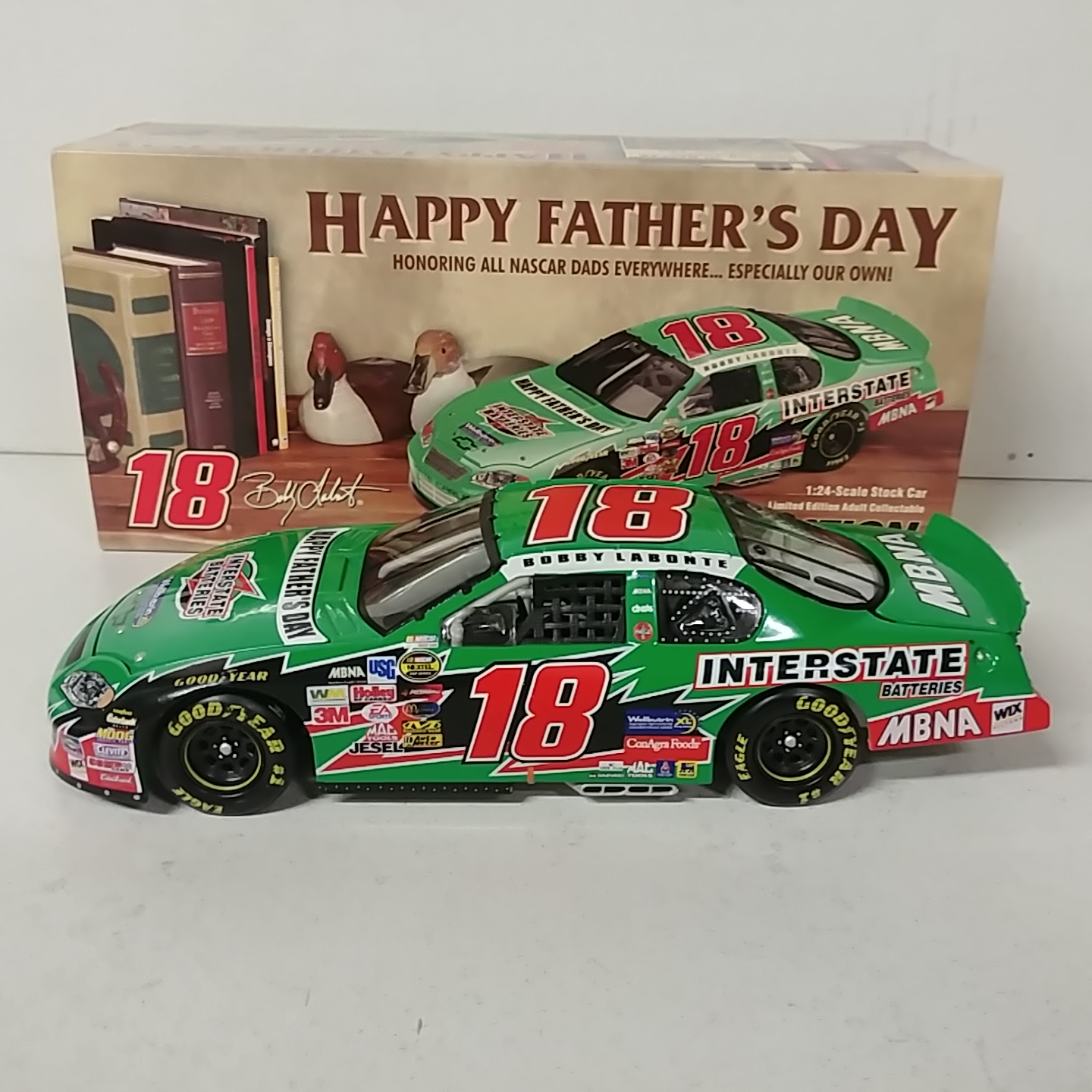 2004 Bobby Labonte 1/24th Interstate Batteries "Fathers Day" c/w Monte Carlo