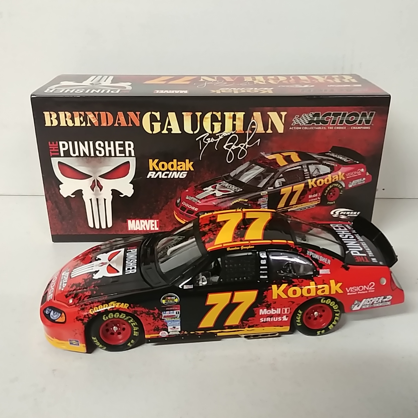 2004 Brendan Gaughan 1/24th Kodak "The Punisher" c/w car